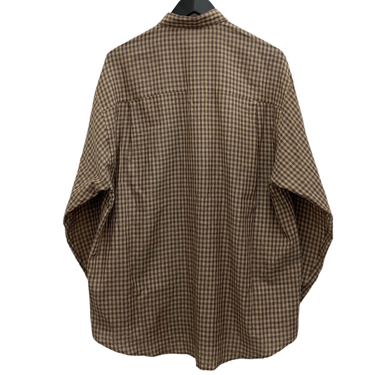 26SS【AIRY LIGHT COTTON CHECK BIG SHIRT】チェックシャツA26SS01GC