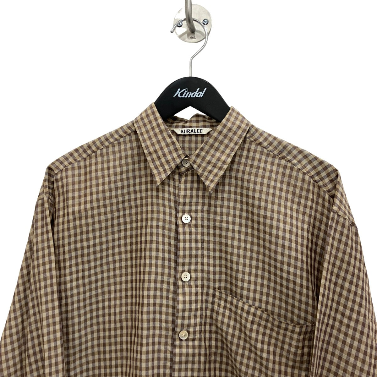 26SS【AIRY LIGHT COTTON CHECK BIG SHIRT】チェックシャツA26SS01GC