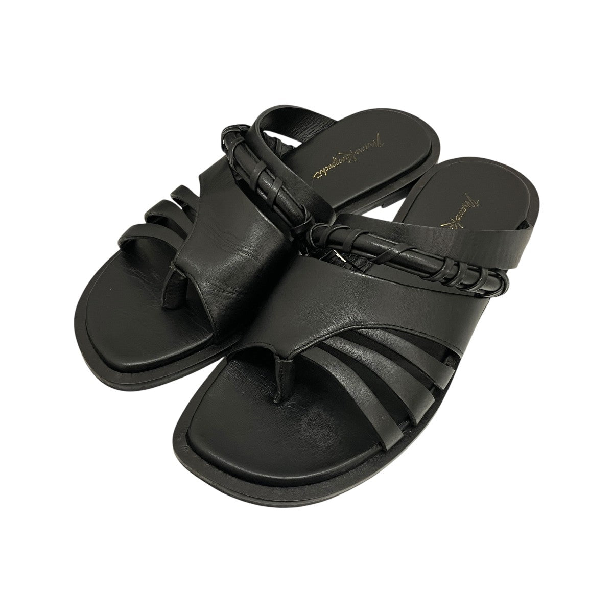【PLAIT DETAILED LEATHER SANDALS】レザーサンダル