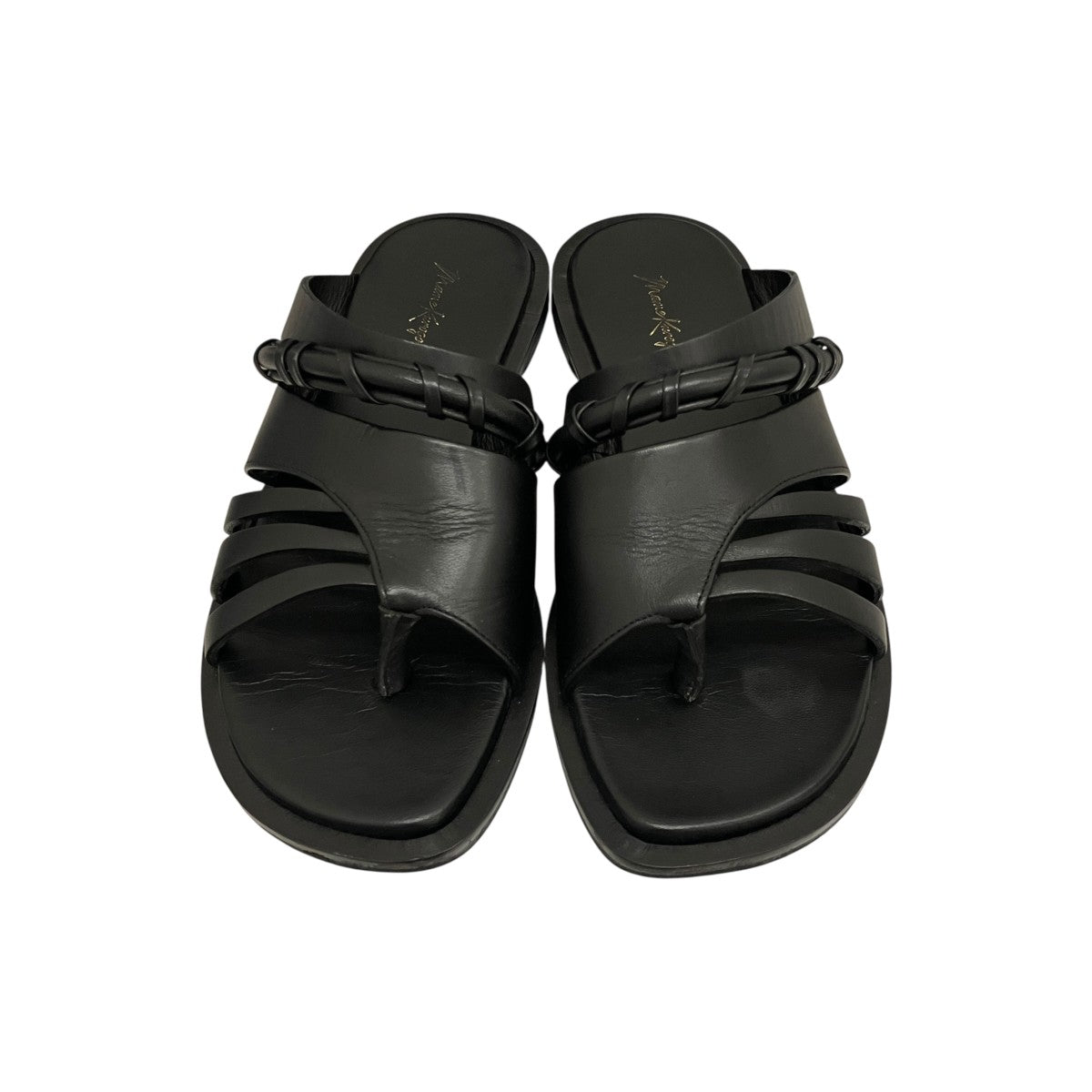 【PLAIT DETAILED LEATHER SANDALS】レザーサンダル