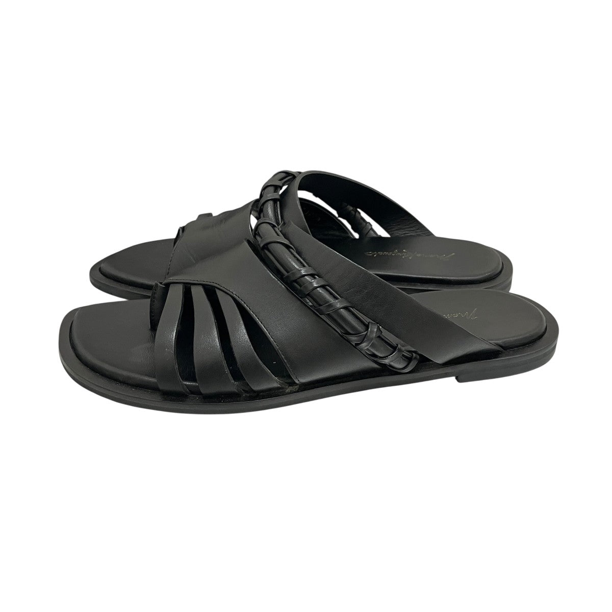 【PLAIT DETAILED LEATHER SANDALS】レザーサンダル