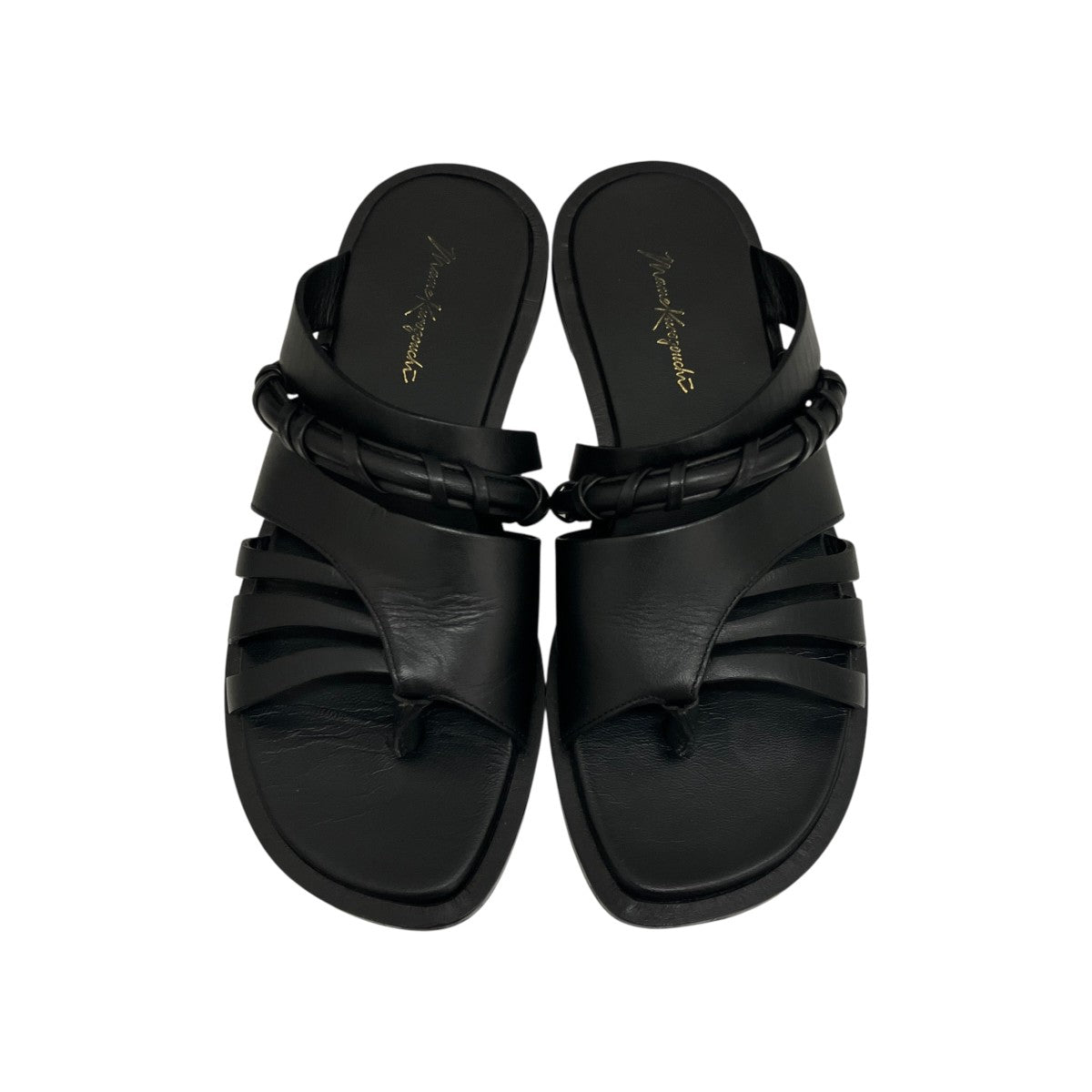 【PLAIT DETAILED LEATHER SANDALS】レザーサンダル