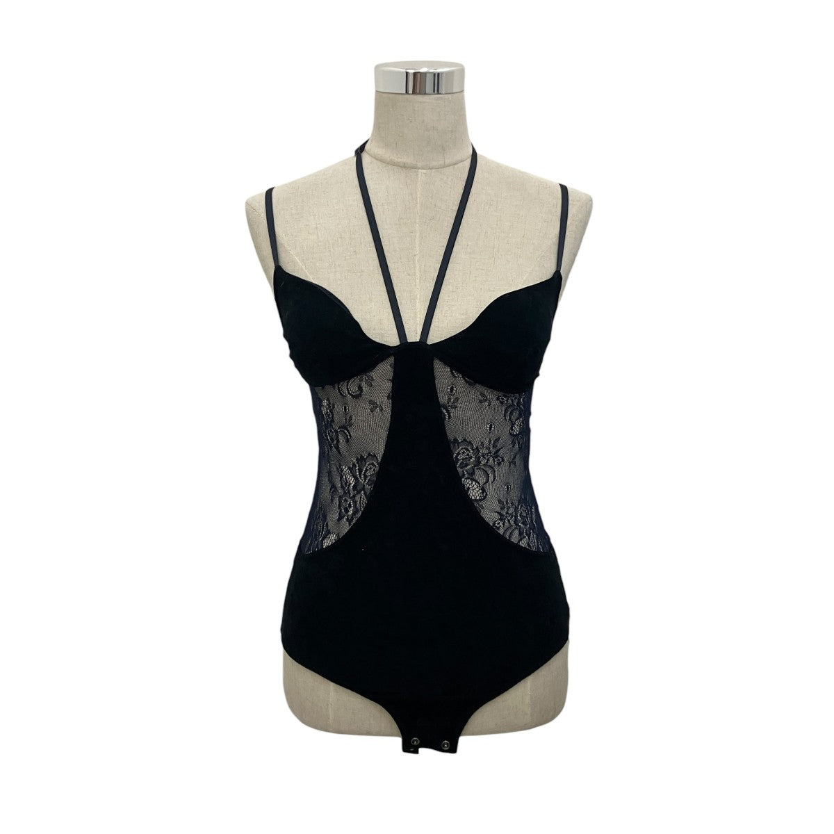 【SHEER PANELED VELOUR BODYSUIT】シアーパネルベロアボディスーツFTC262-0404