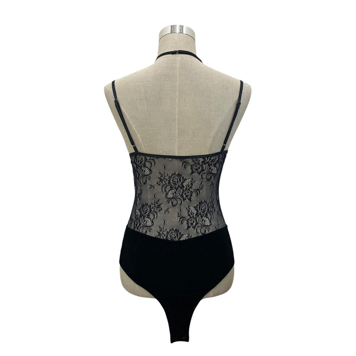 【SHEER PANELED VELOUR BODYSUIT】シアーパネルベロアボディスーツFTC262-0404