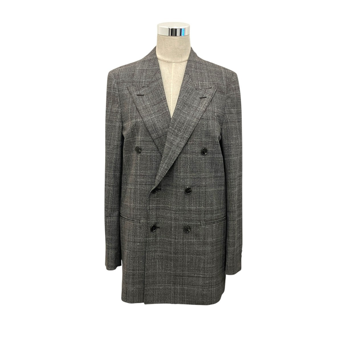 グレンチェックダブルジャケット26SS-003