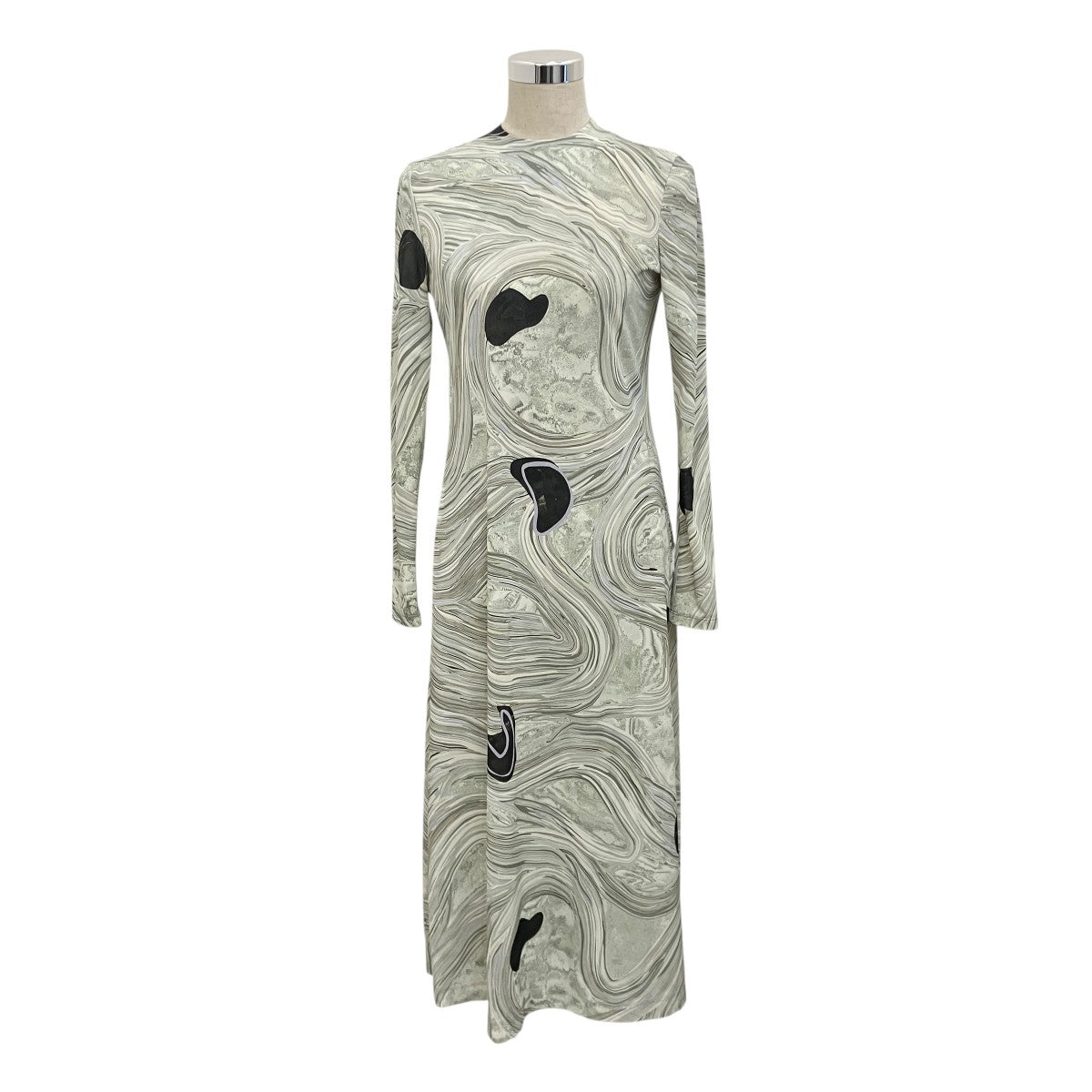 25AW【MARBLE PRINT JERSEY DRESS】マーブルプリント ジャージーワンピースMM25FW-JS075