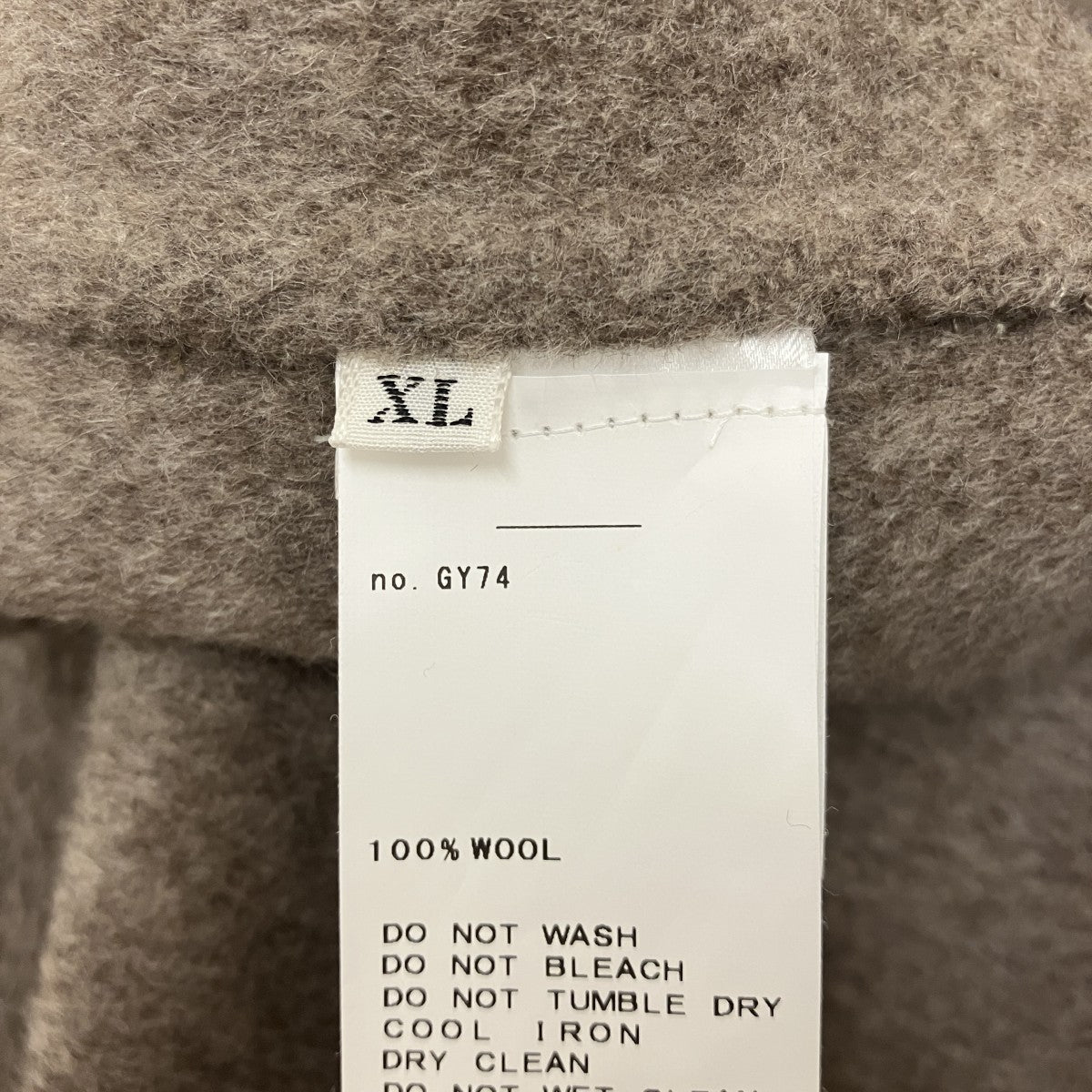 【DOUBLE FACE YAK COAT】ロングコートGY74