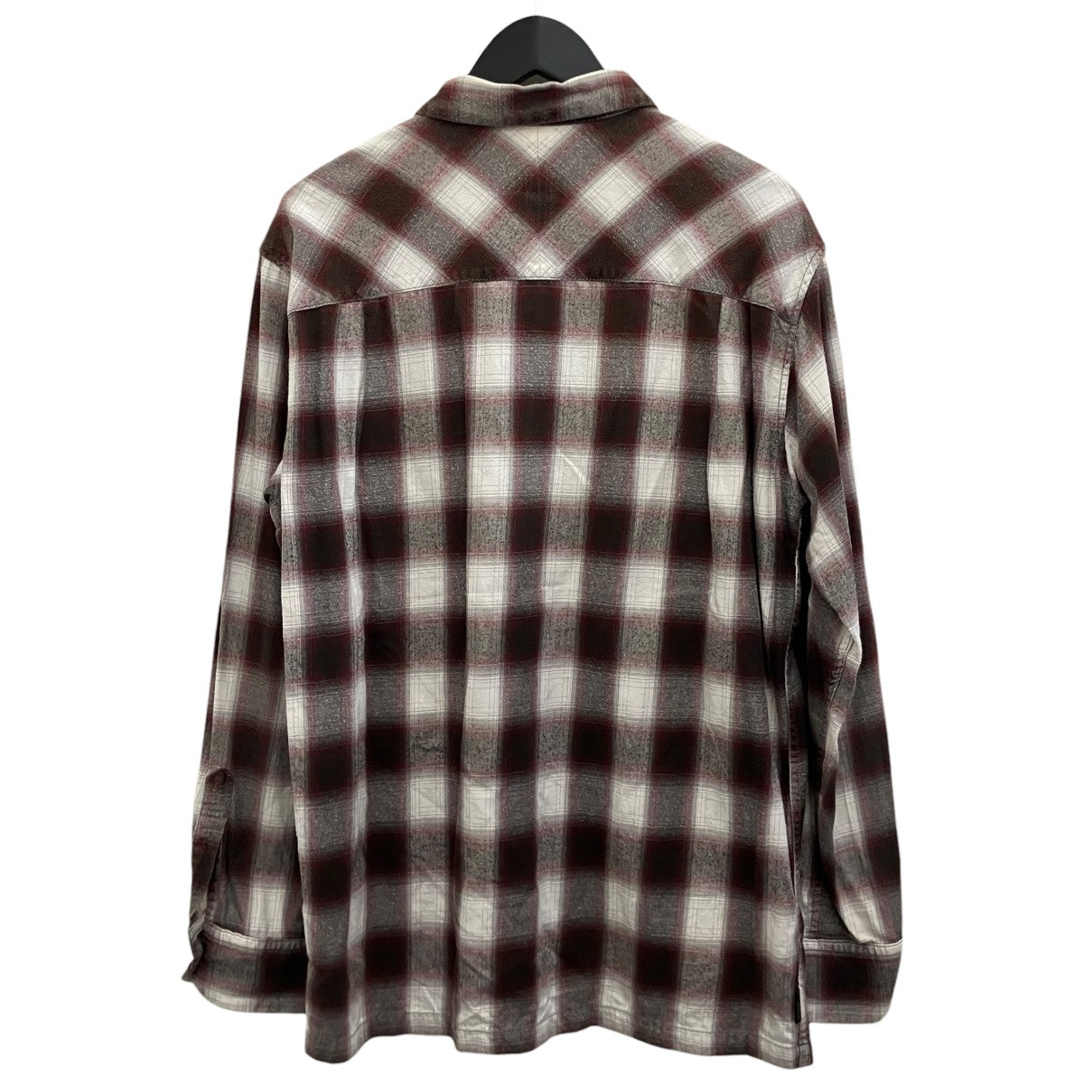 【B＆C C-SHIRT．L】オンブレチェックシャツ201ARNH-SHM03