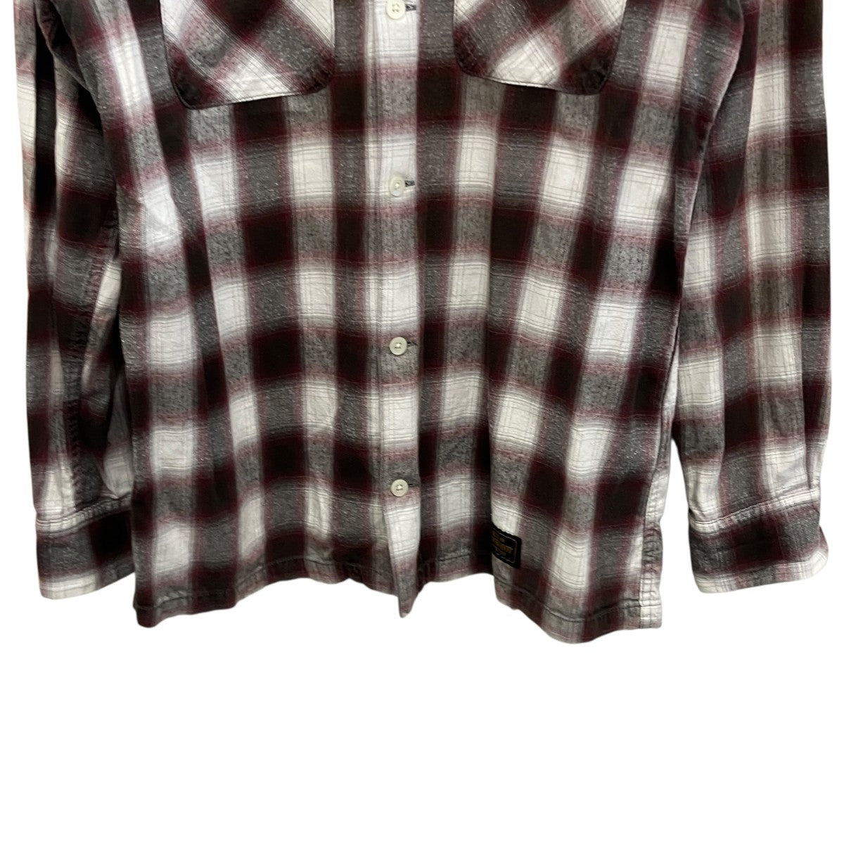 【B＆C C-SHIRT．L】オンブレチェックシャツ201ARNH-SHM03