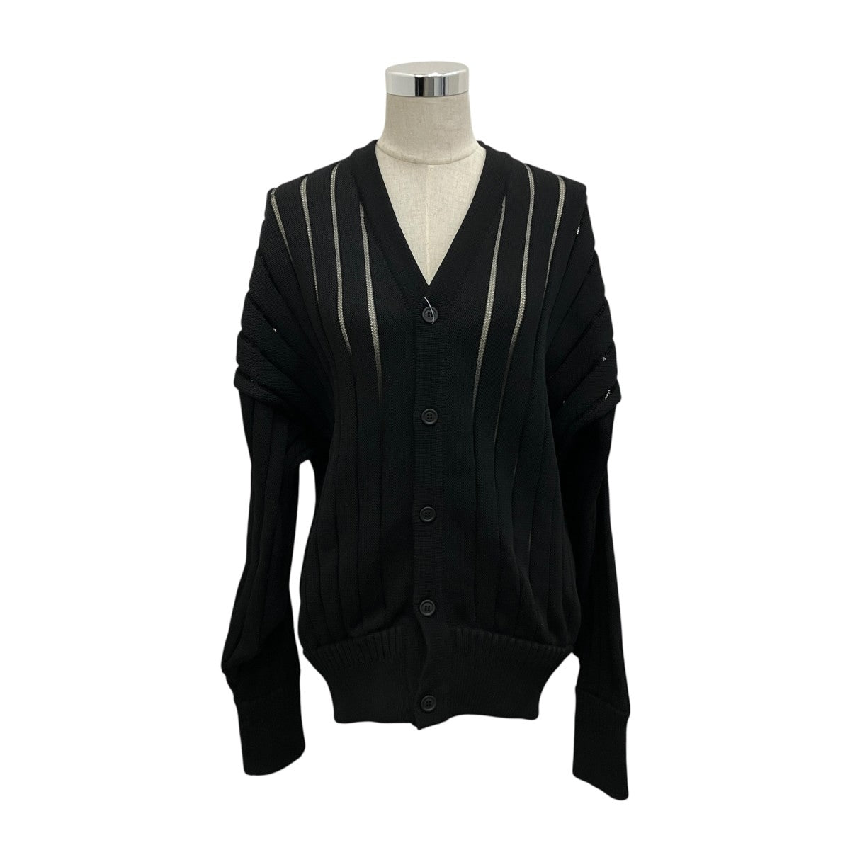 【LOUVER CARDIGAN】ポリエステルカーディガンCF005KE031