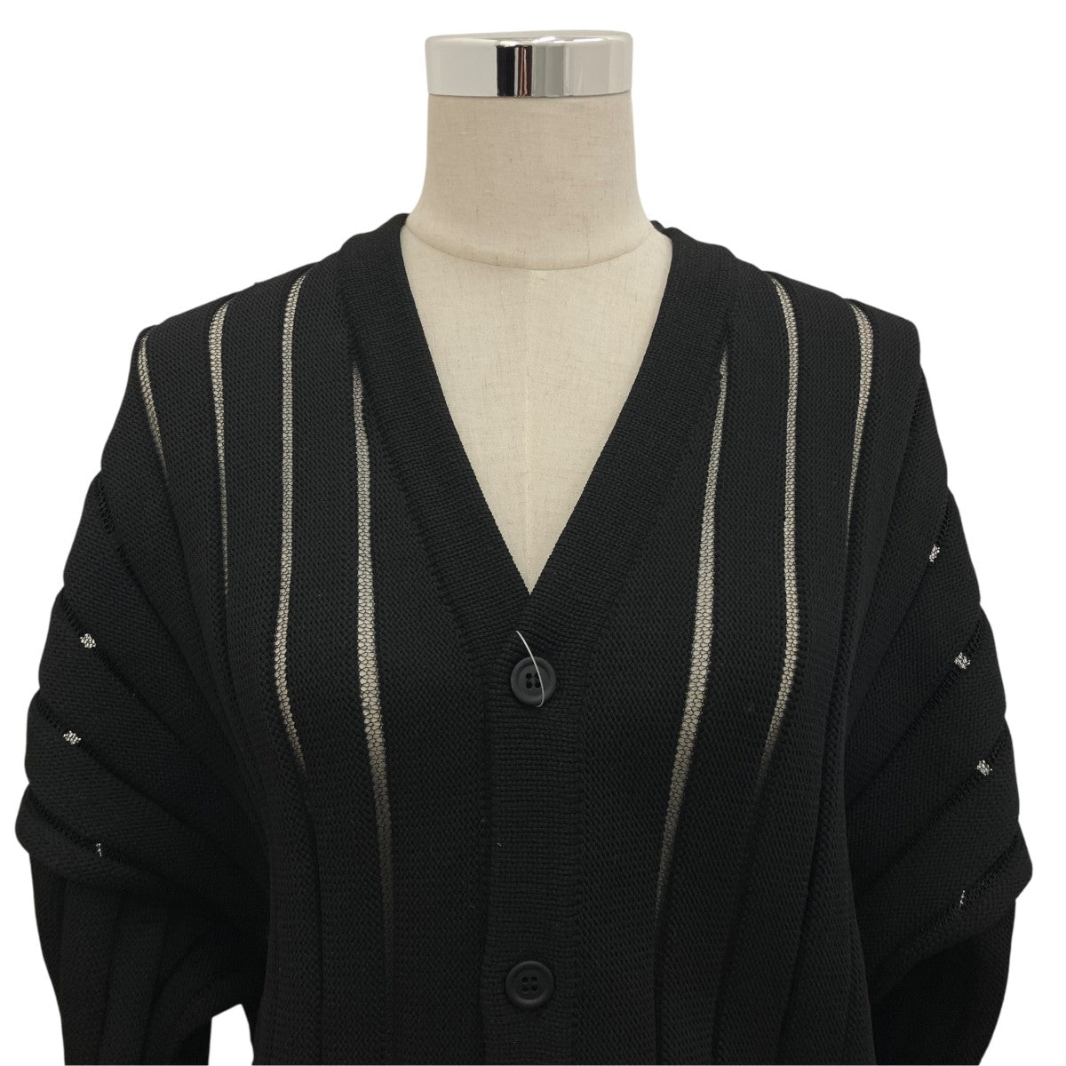 【LOUVER CARDIGAN】ポリエステルカーディガンCF005KE031