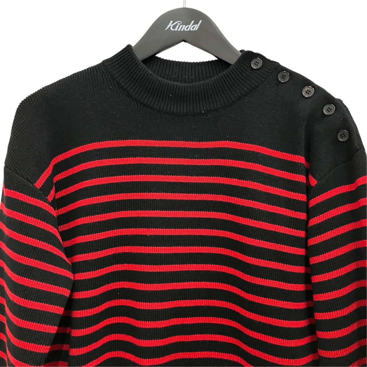 Saint Laurent Paris ボーダーニット392637 古着・中古-3枚目のアイテム画像