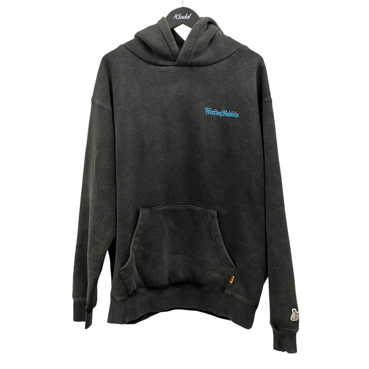 【FROST WASH CROSS RABBITS TATTOO HOODIE】プリントフーディー