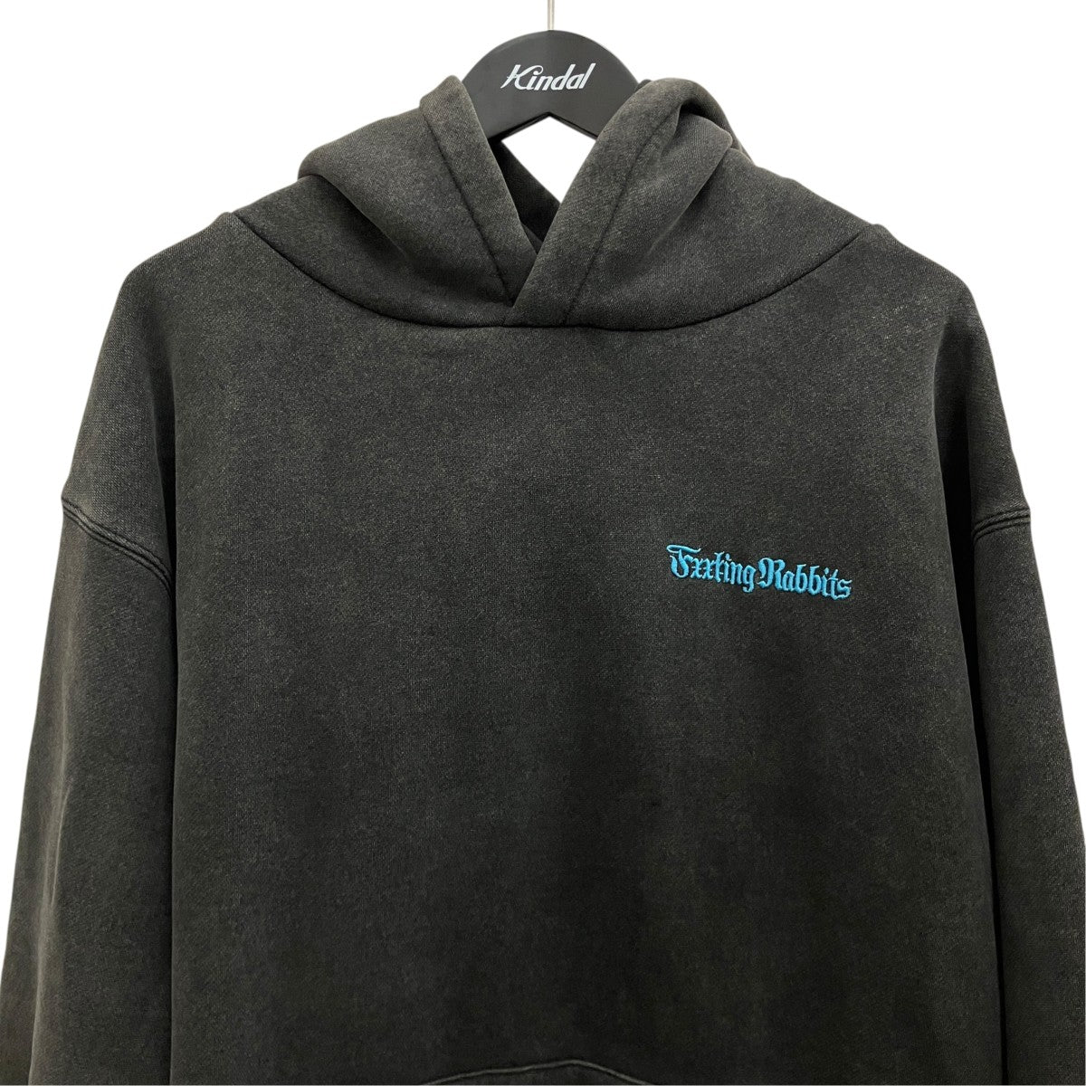 【FROST WASH CROSS RABBITS TATTOO HOODIE】プリントフーディー
