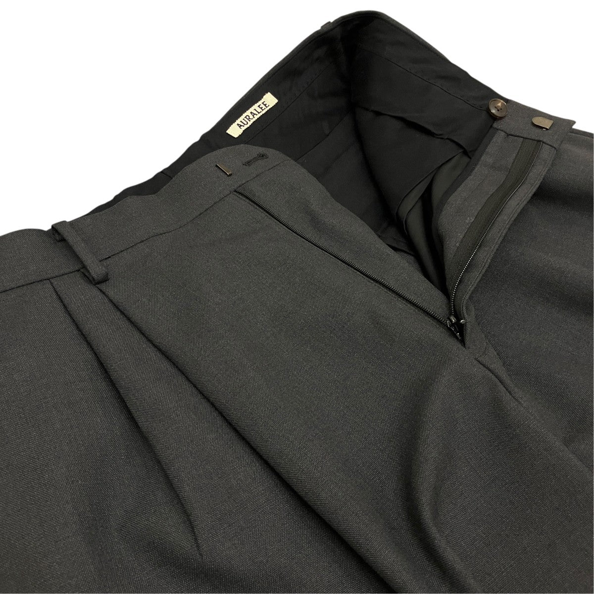 【BLUEFACED WOOL WIDE SLACKS】スラックスA21AP02BH