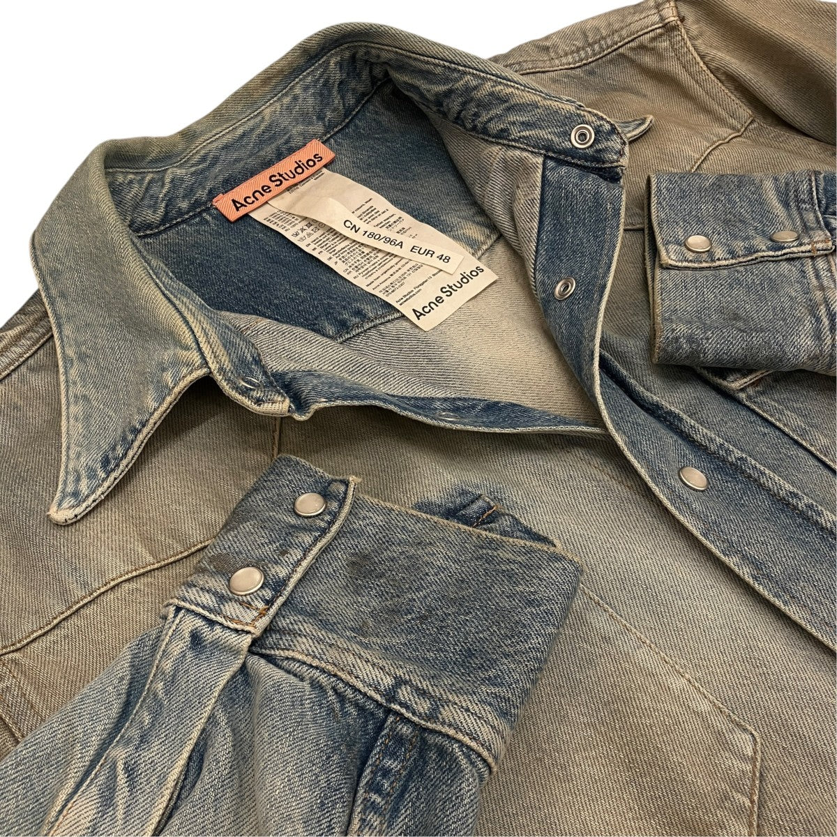 ダメージ加工デニムシャツFN-MN-SHIR000678