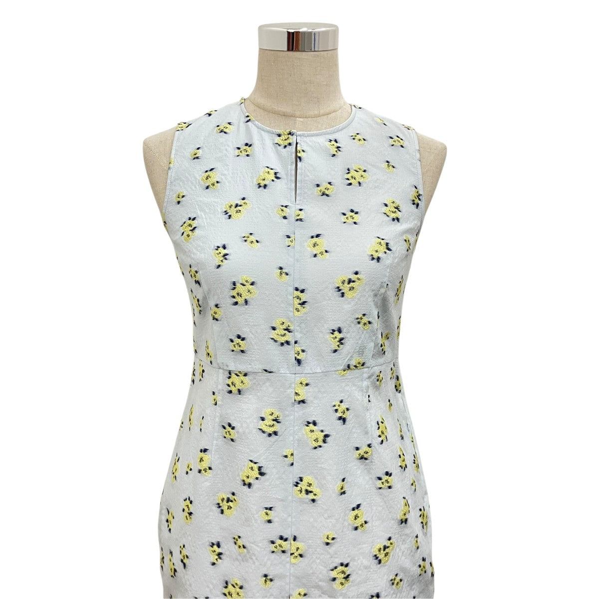 【FLOWER JACQUARD ONEPIECE】ノースリーブワンピース10112-5313