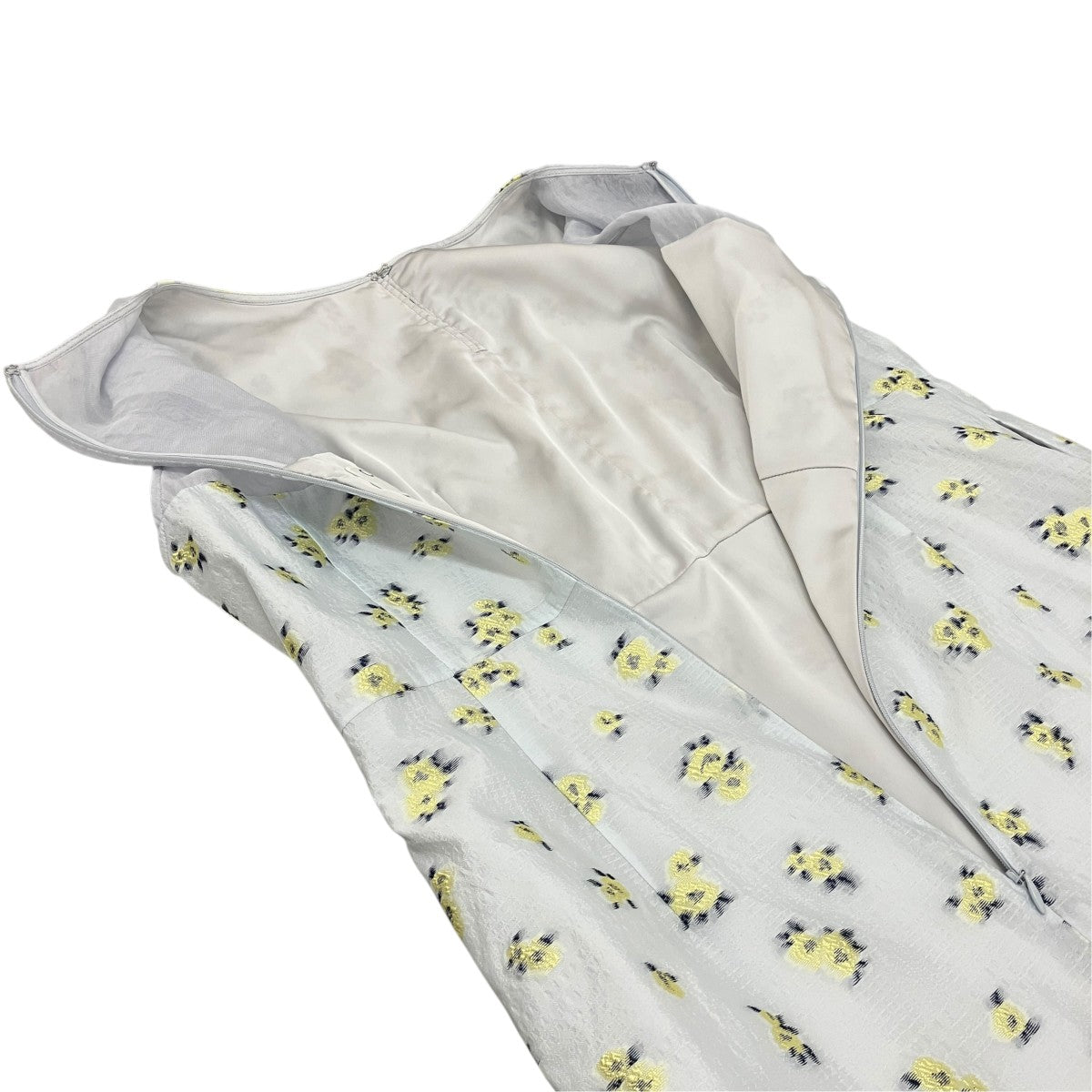 【FLOWER JACQUARD ONEPIECE】ノースリーブワンピース10112-5313