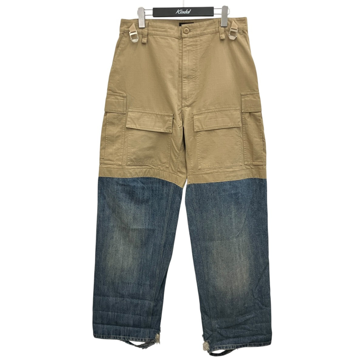 【Patchwork Loose Fit Wide-Leg Zipper Distressed Pants】切替パンツ746492