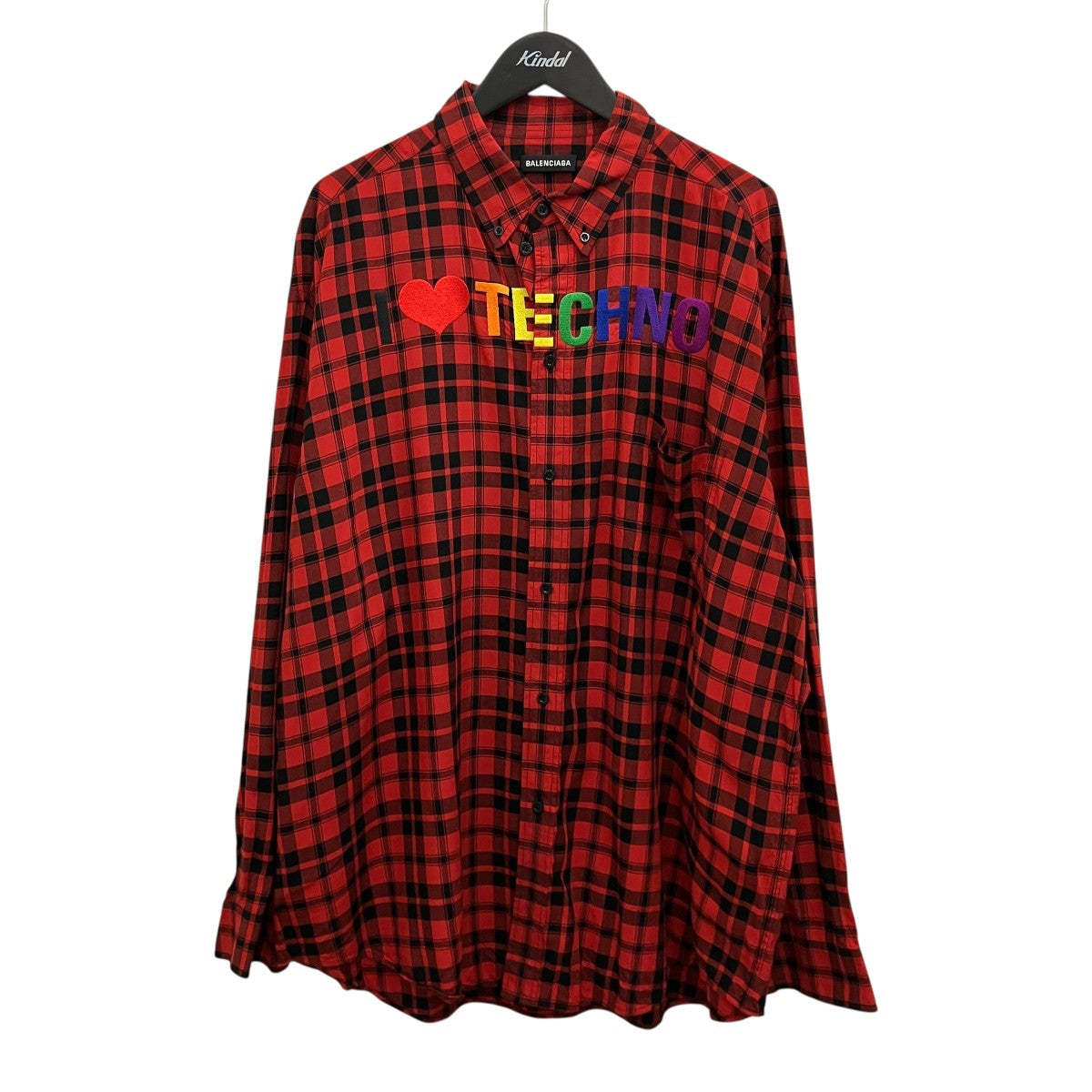 I LOVE TECHINOエンブロイダリーチェックシャツ556899
