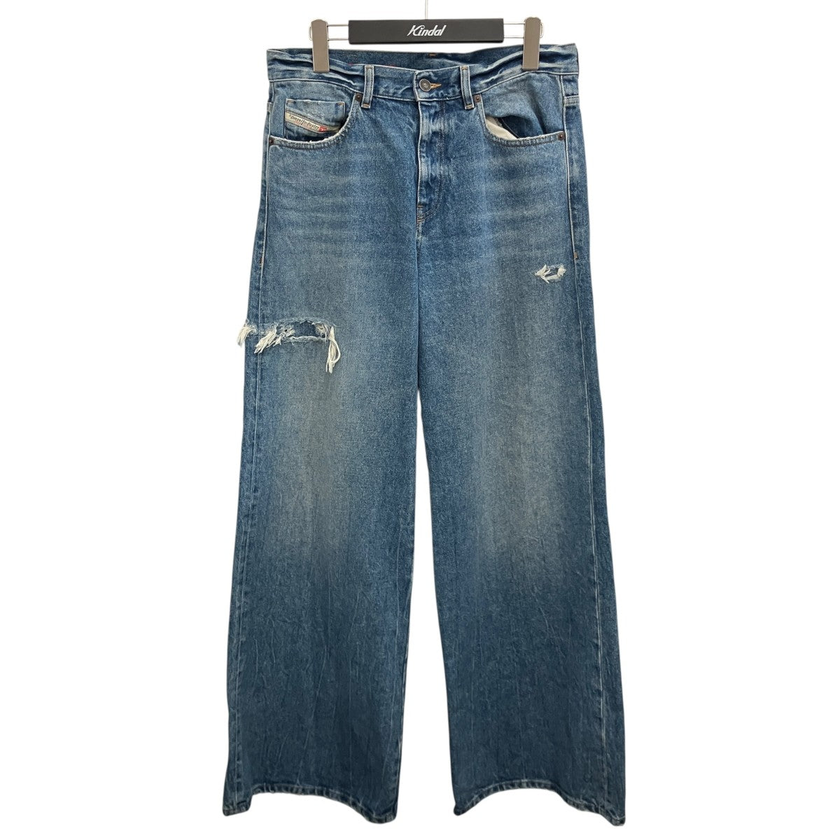1978ダメージ加工ワイドデニムパンツ