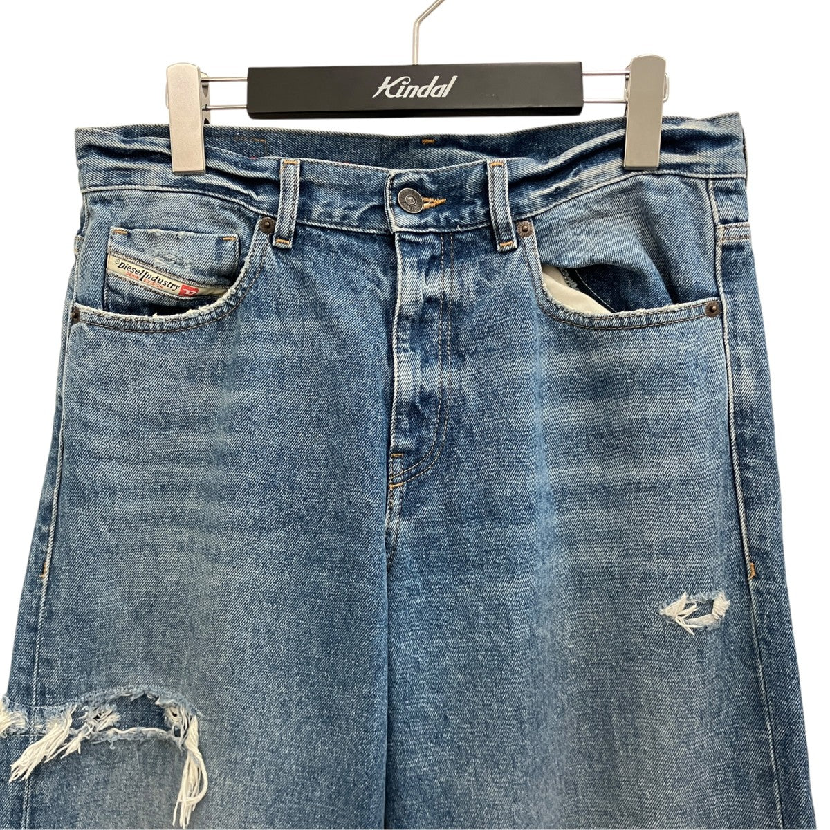 1978ダメージ加工ワイドデニムパンツ