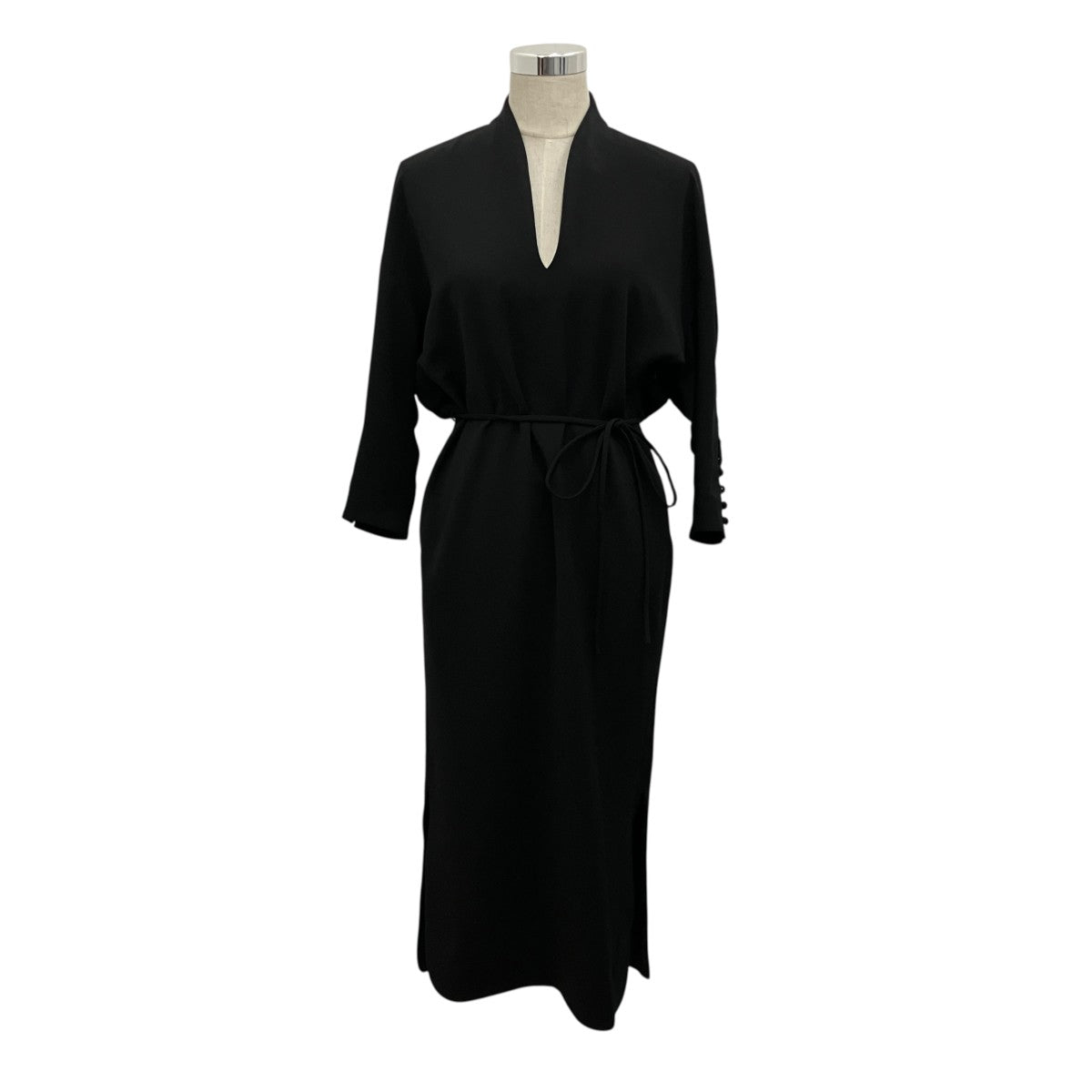 【VOLUME SLEEVES V-NECK DRESS】VネックドレスMM19AW-DR709