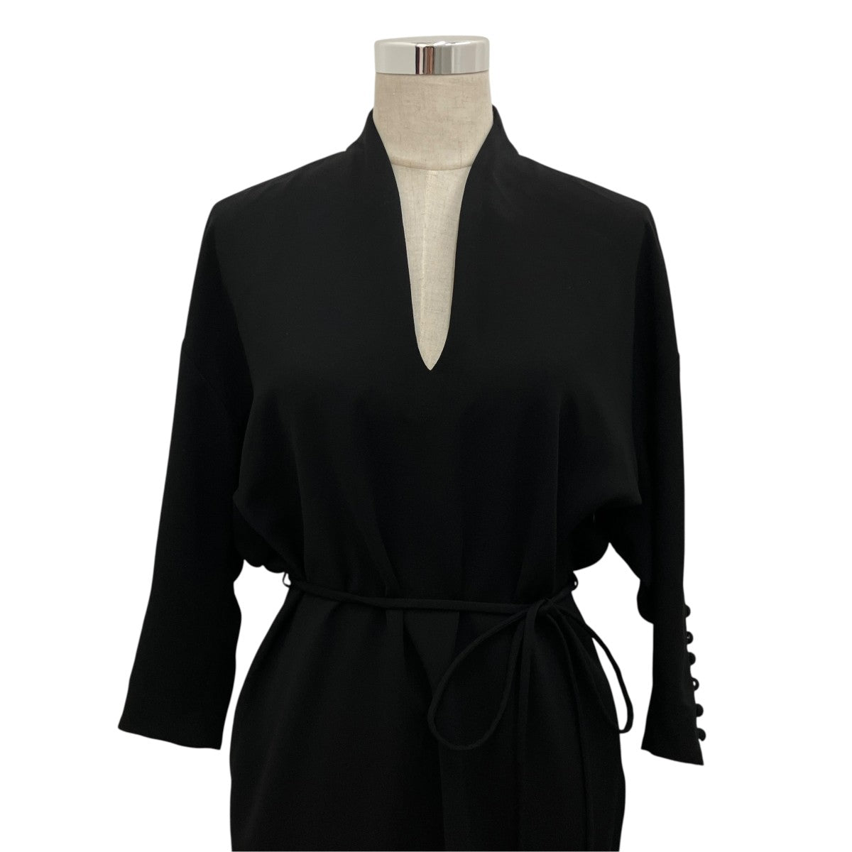 【VOLUME SLEEVES V-NECK DRESS】VネックドレスMM19AW-DR709