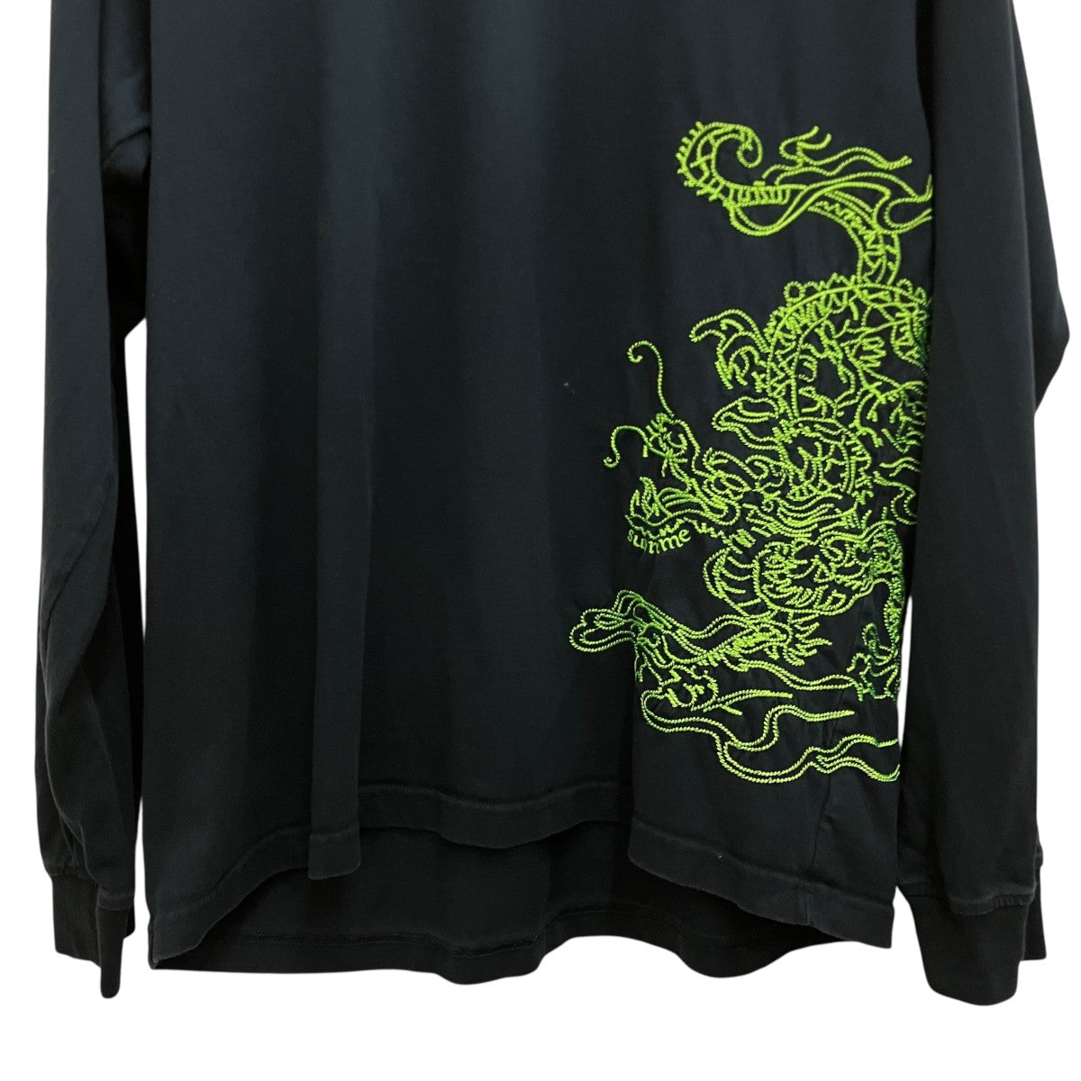 24AW【DRAGON EMBROIDERED L S TEE】ドラゴン刺繍カットソー