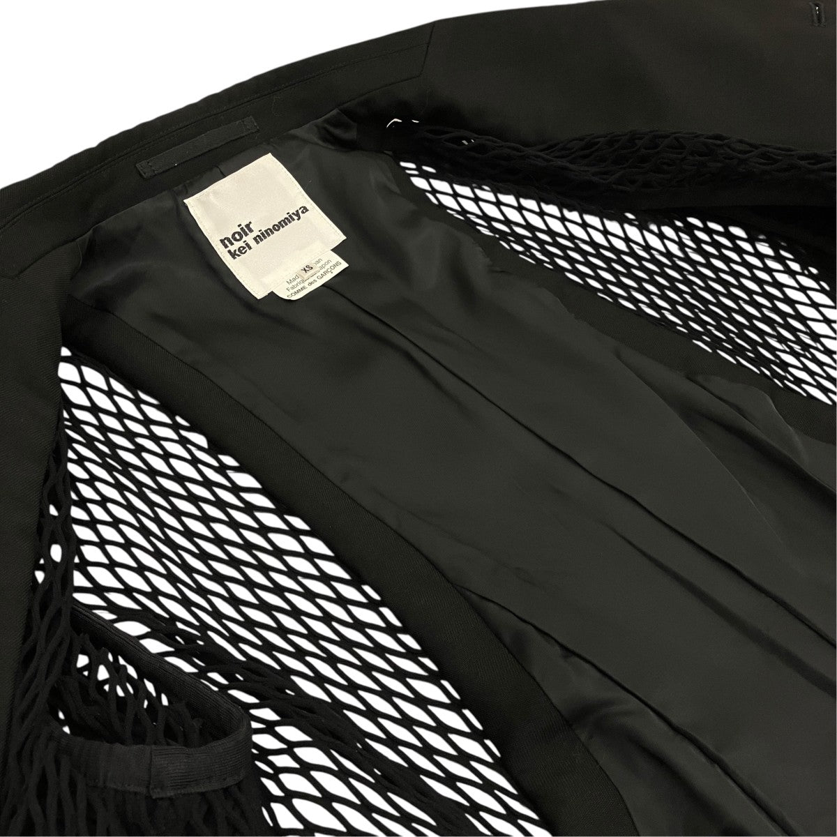 23AWメッシュ切替テーラードジャケット3L-J001