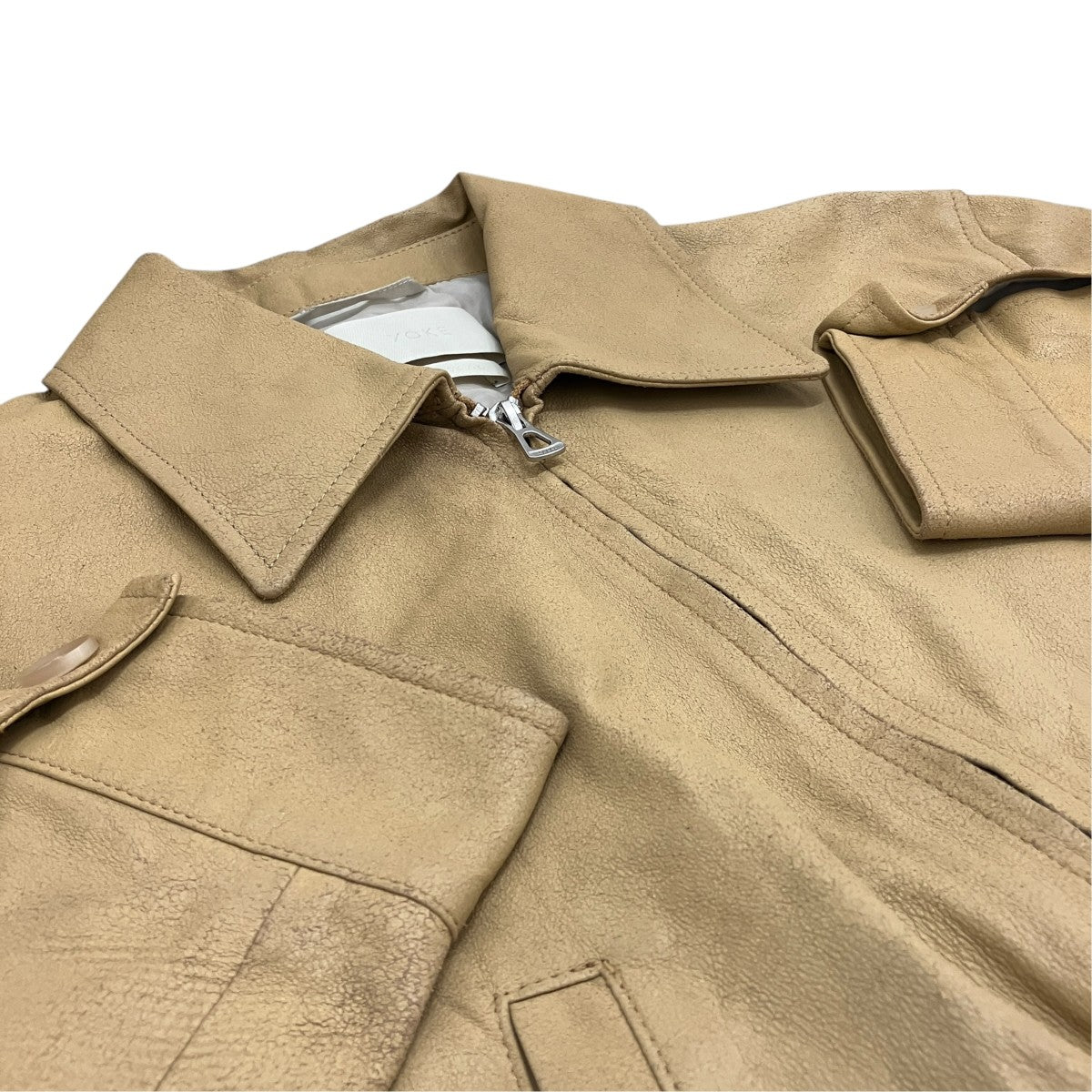 【LEATHER ZIP BLOUSON】レザー ジップジャケットYK25SS0903B