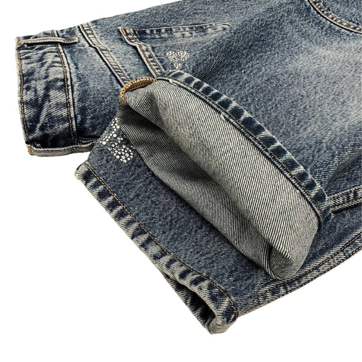 【SPARKLE LOGO DENIM STARY】デニムパンツJ1422