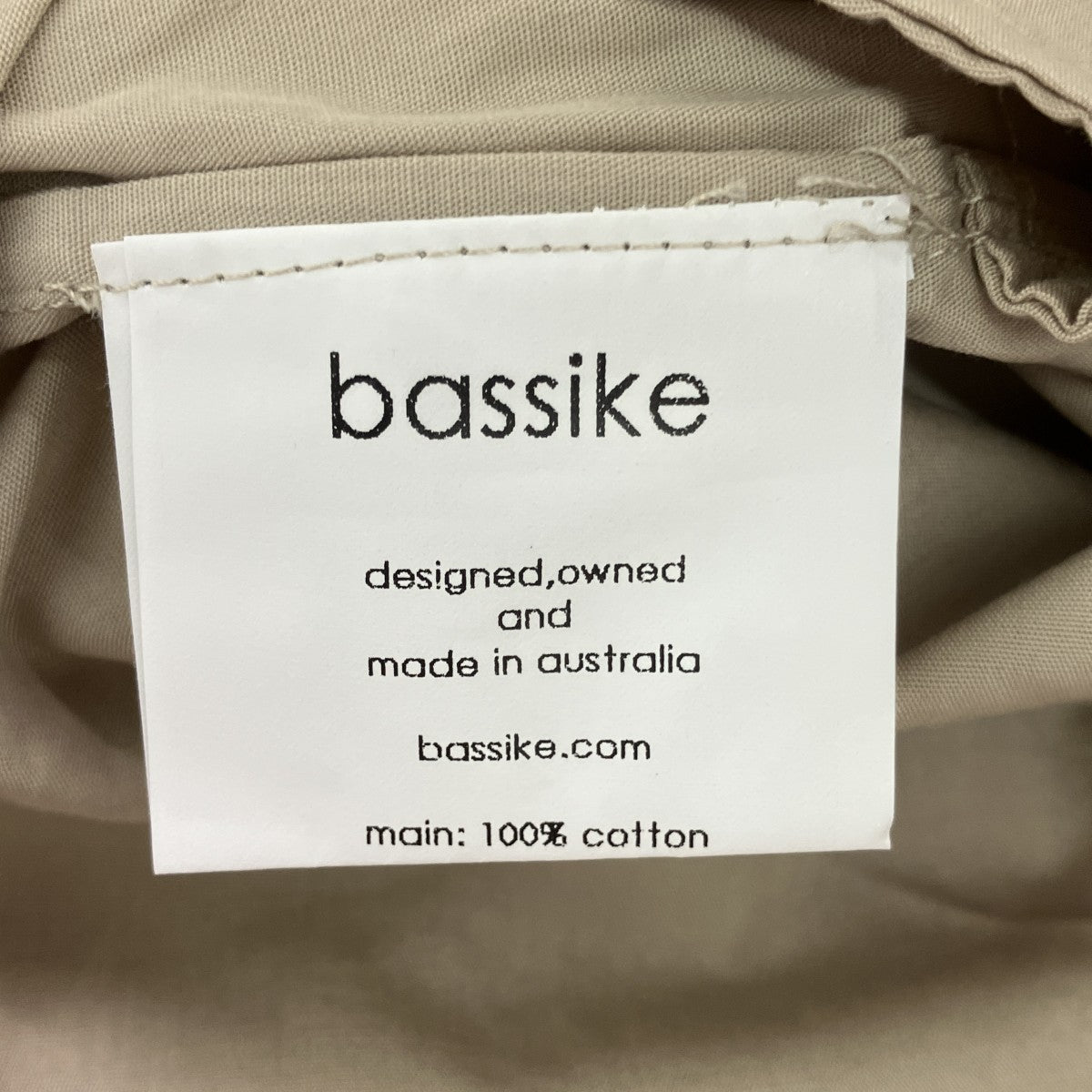 bassike プルオーバーギャザーベルテッドシャツワンピース 古着・中古-5枚目のアイテム画像