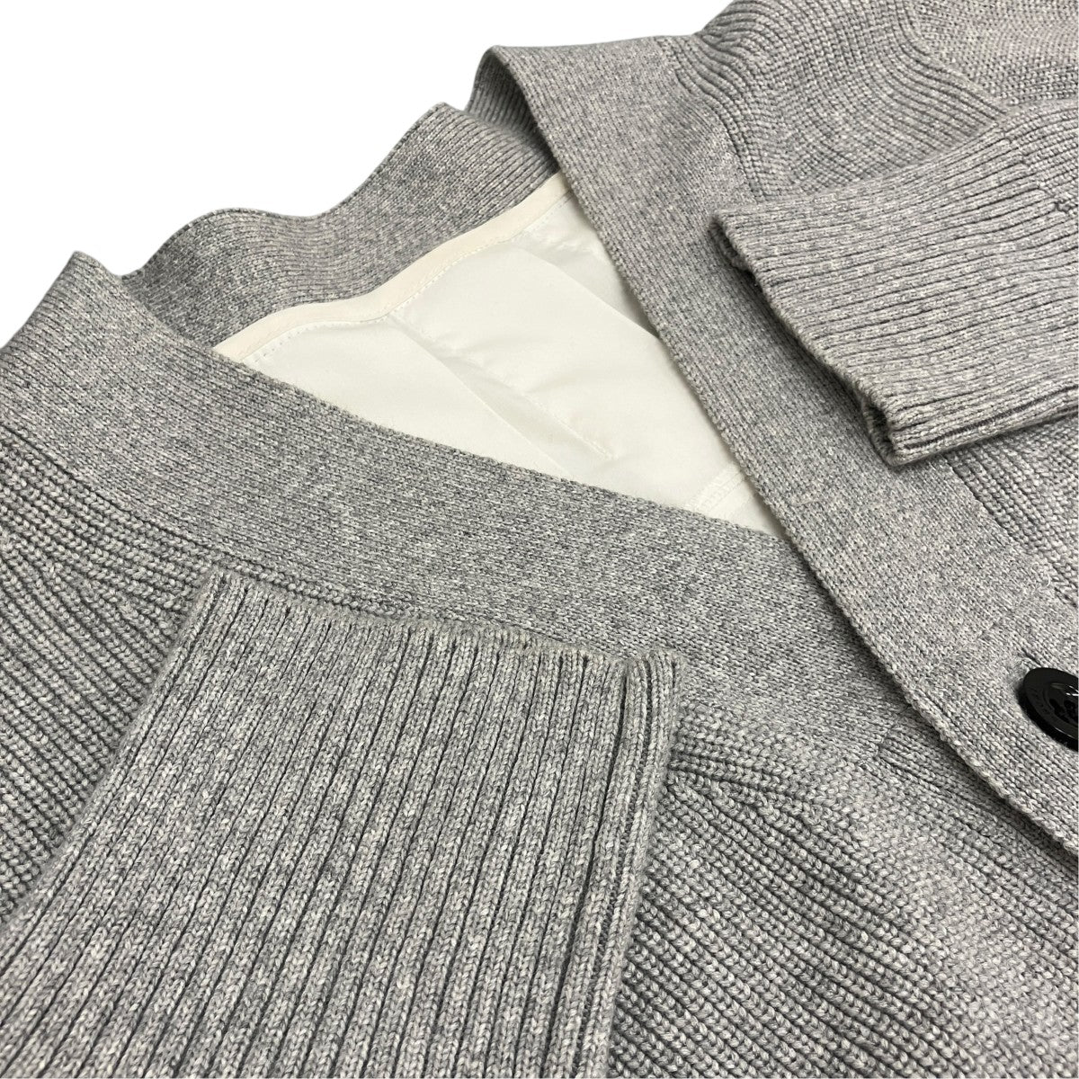 【COTTON POPLIN x COTTON KNIT CARDIGAN】ドッキングカーディガン23-06630