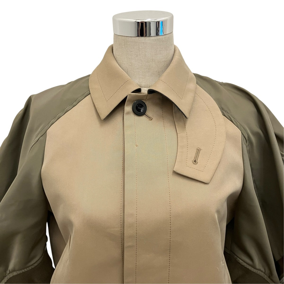 sacai(サカイ) 【COTTON GABARDINE x NYLON TWILL JACKET】ラグラン