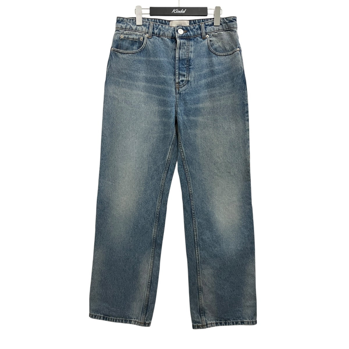 AMI PARIS ウォッシュドデニム ラージフィットデニムパンツHTR450 古着・中古-1枚目のアイテム画像