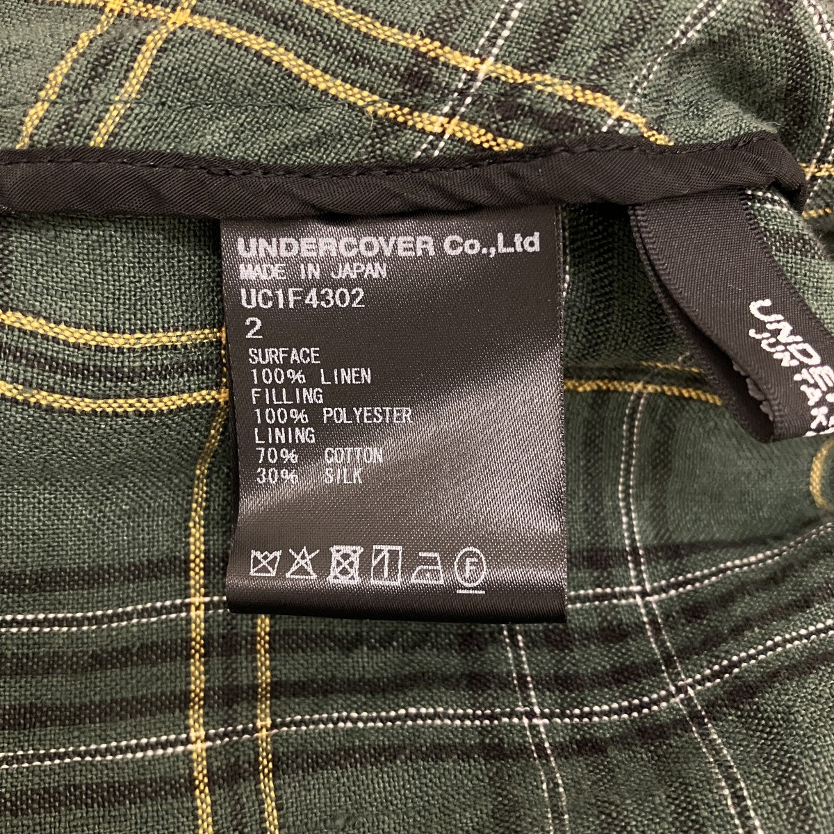 UNDERCOVER(アンダーカバー) 26SS【but beautiful 4．5】チェック