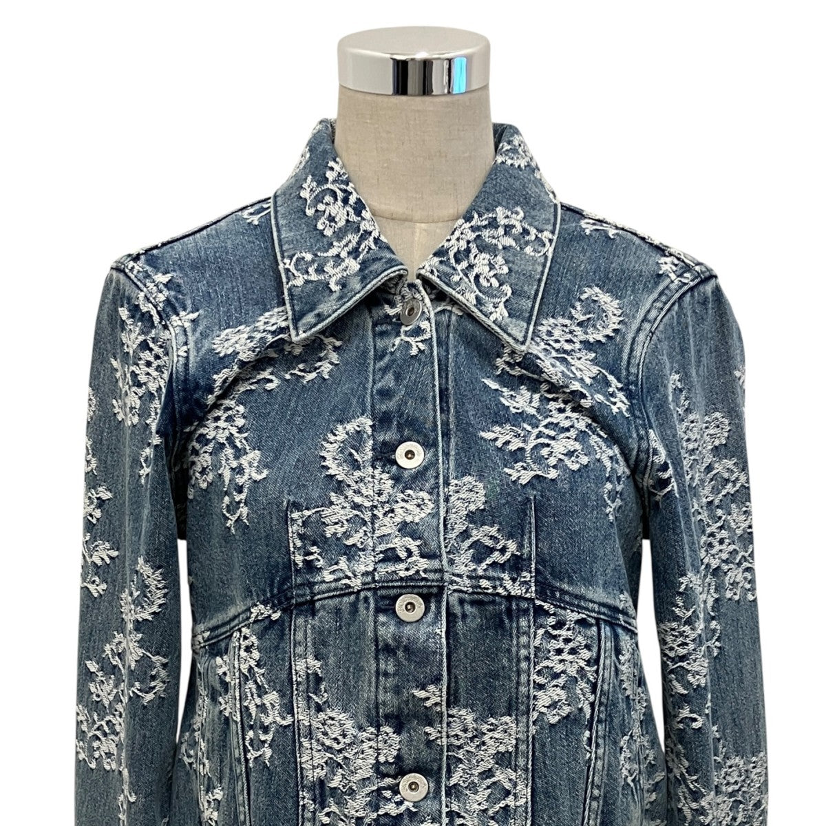 FETICO(フェティコ) 26AW【LACE-JACQUARD SKIPPER DENIM JACKET