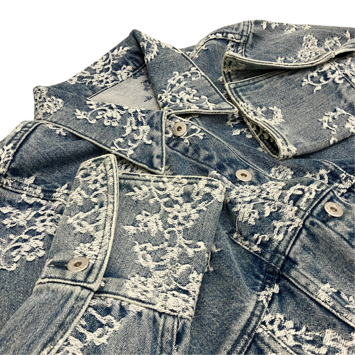 FETICO(フェティコ) 26AW【LACE-JACQUARD SKIPPER DENIM JACKET