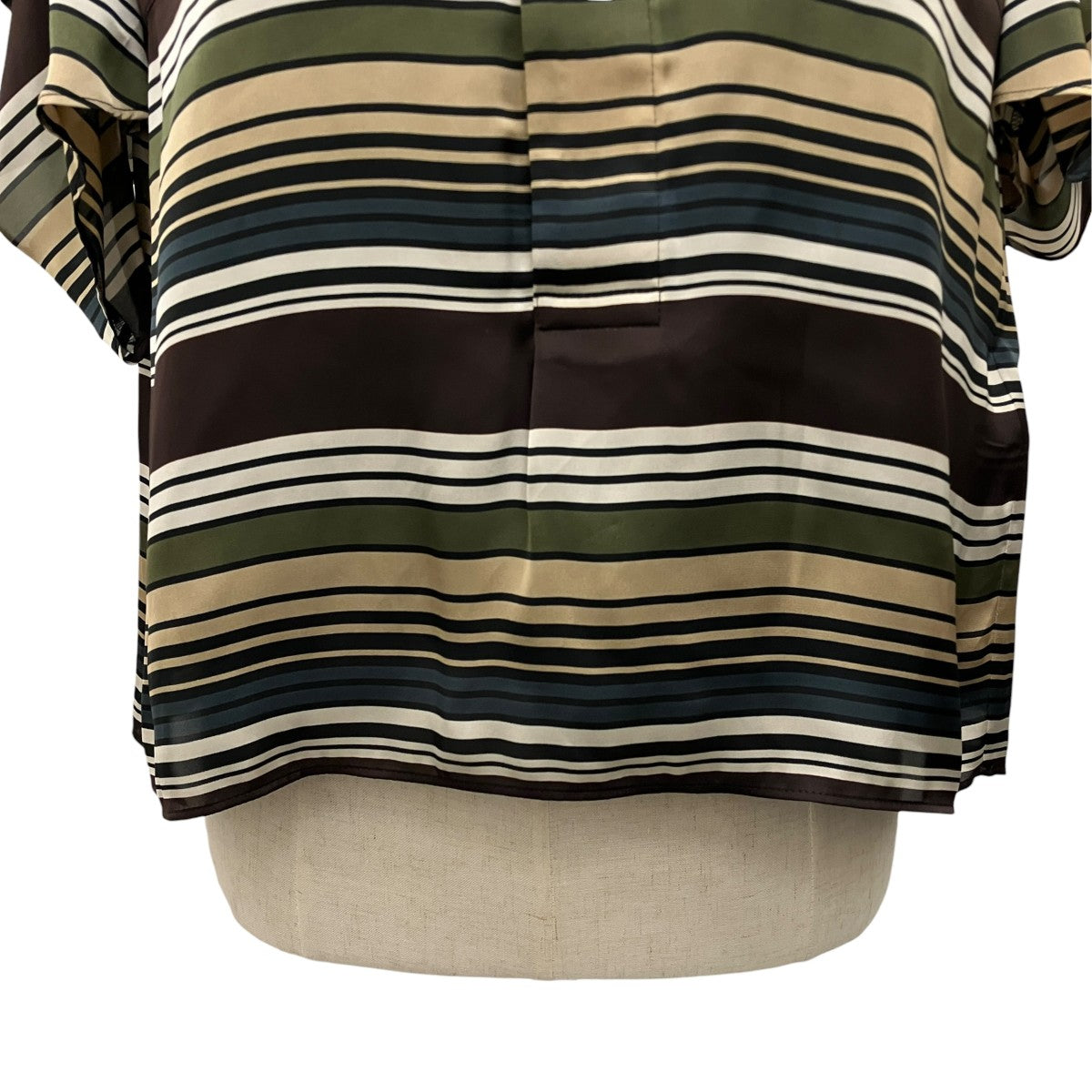 sacai(サカイ) 【HORIZONTAL STRIPE PULLOVER】プルオーバー半袖シャツ