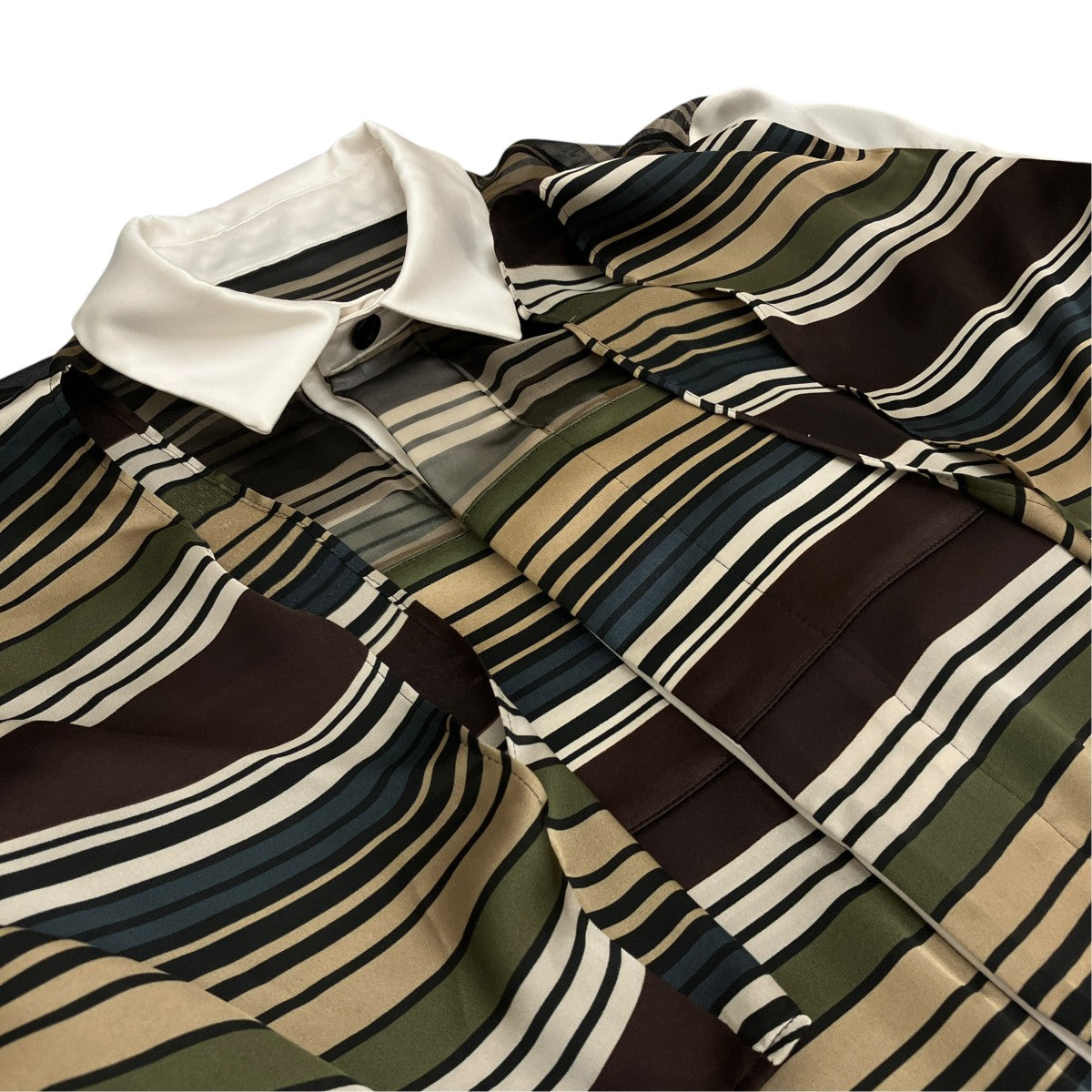 sacai(サカイ) 【HORIZONTAL STRIPE PULLOVER】プルオーバー半袖シャツ