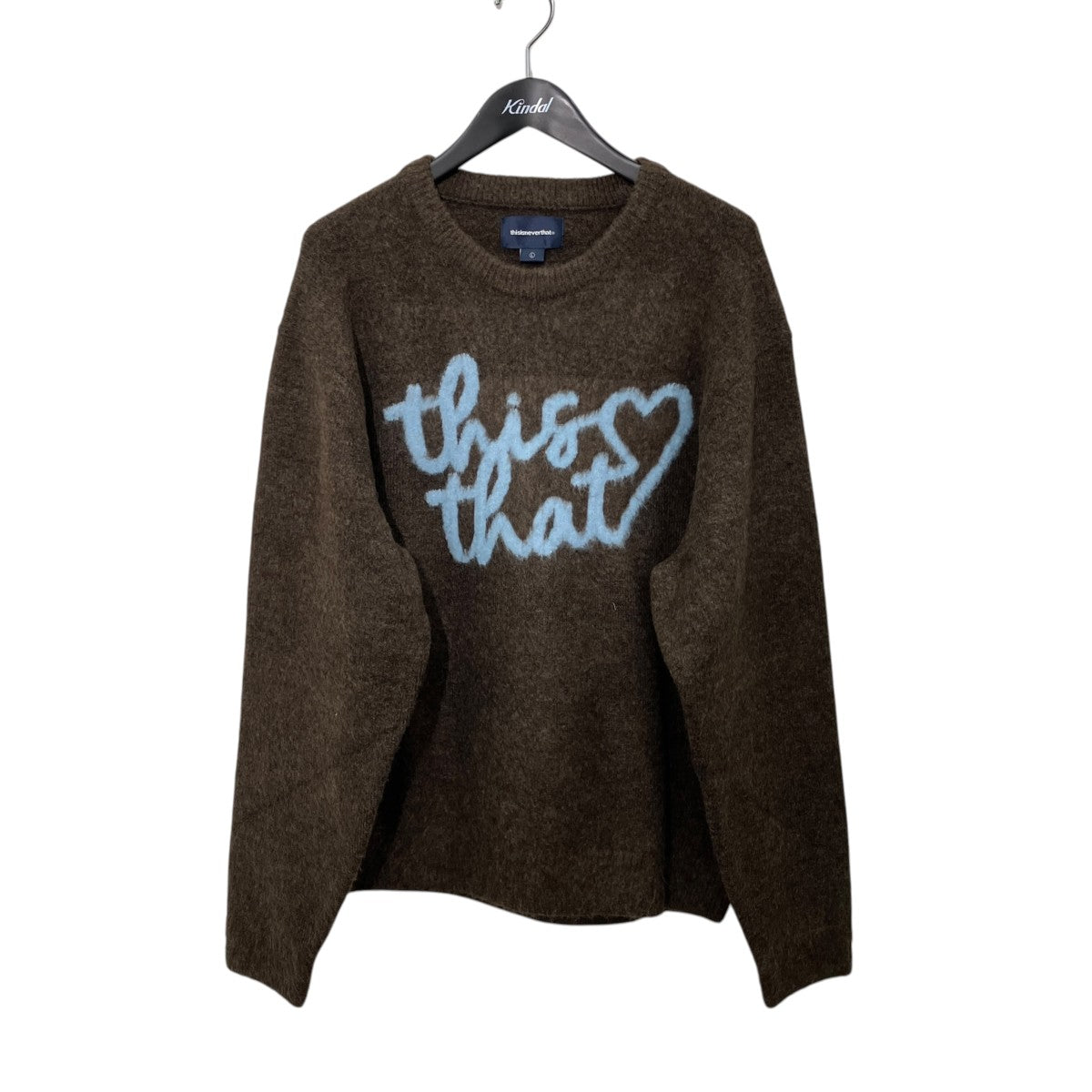 thisisneverthat クルーネックニットTN243KKNPK11 古着・中古-1枚目のアイテム画像