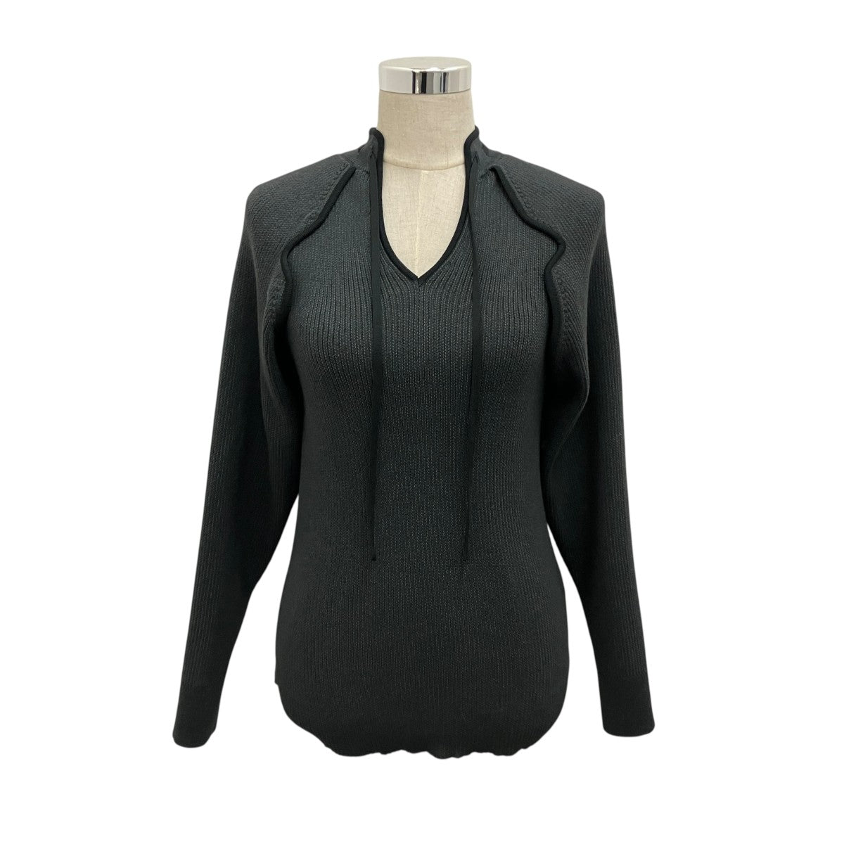 【OPEN SLEEVE V NECK KNIT TOP】VネックニットTN25FW006