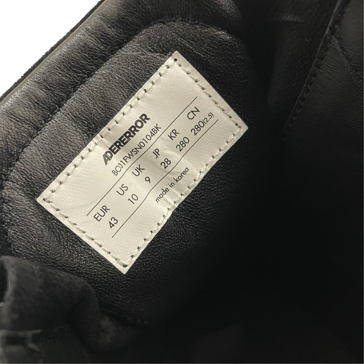 ローカットスニーカーBO01FWSN0104BK
