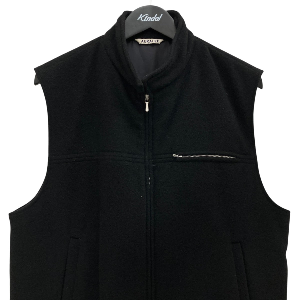 【CASHMERE WOOL MOSSER VEST】ベストA23AV02MC