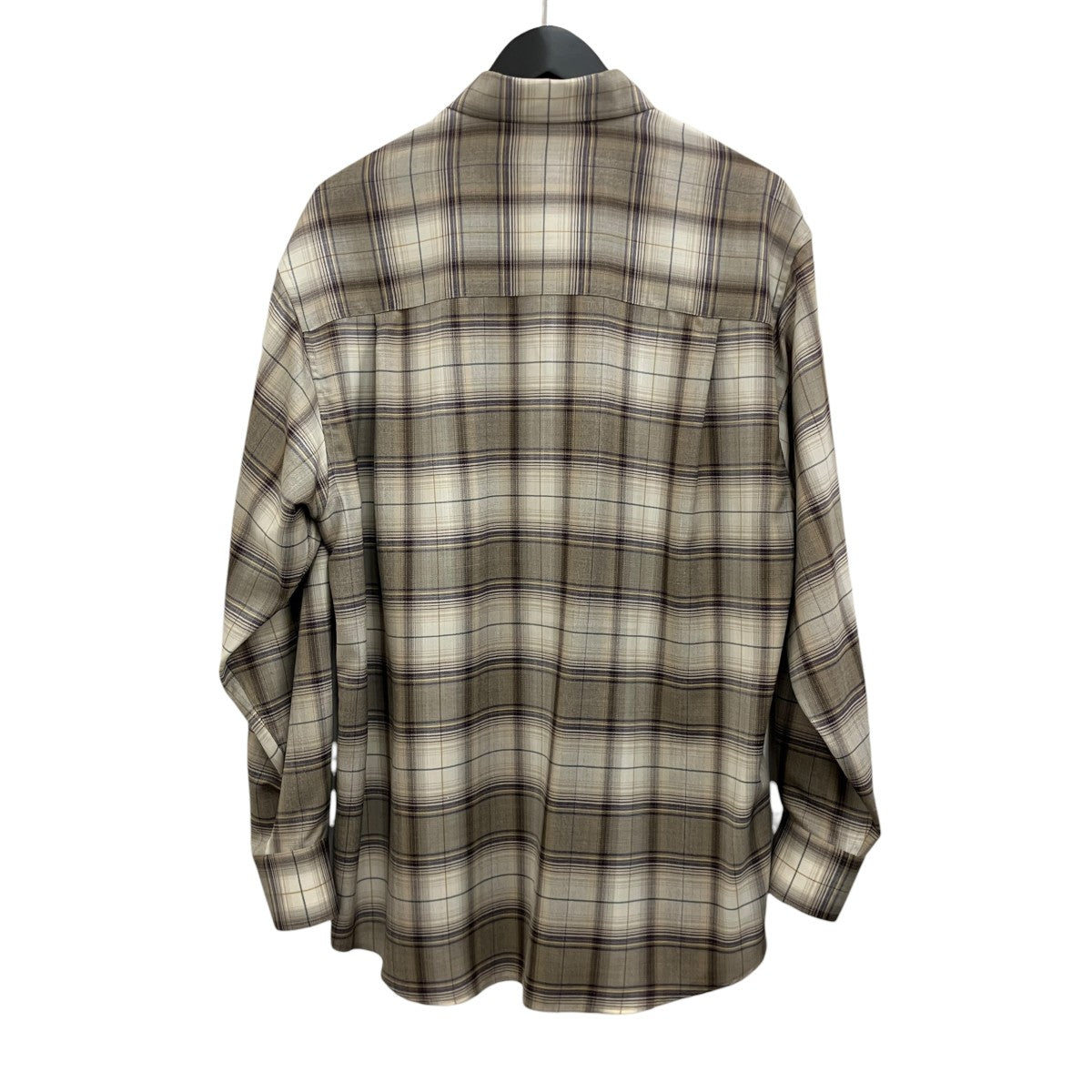 【SUPER LIGHT WOOL CHECK SHIRT】ウールチェックシャツA23AS01LC