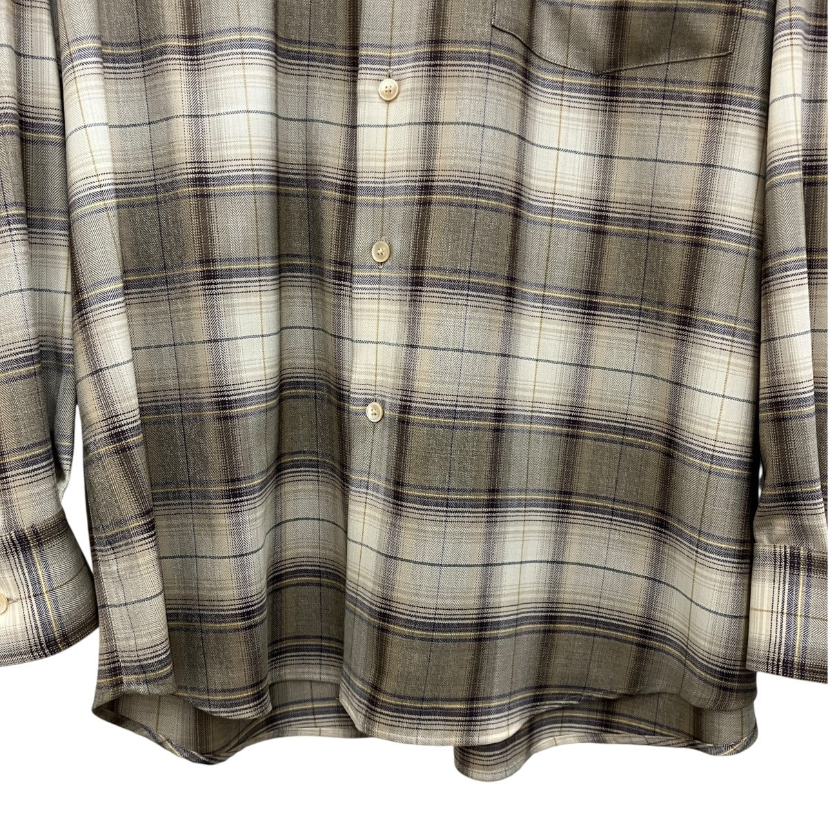 【SUPER LIGHT WOOL CHECK SHIRT】ウールチェックシャツA23AS01LC