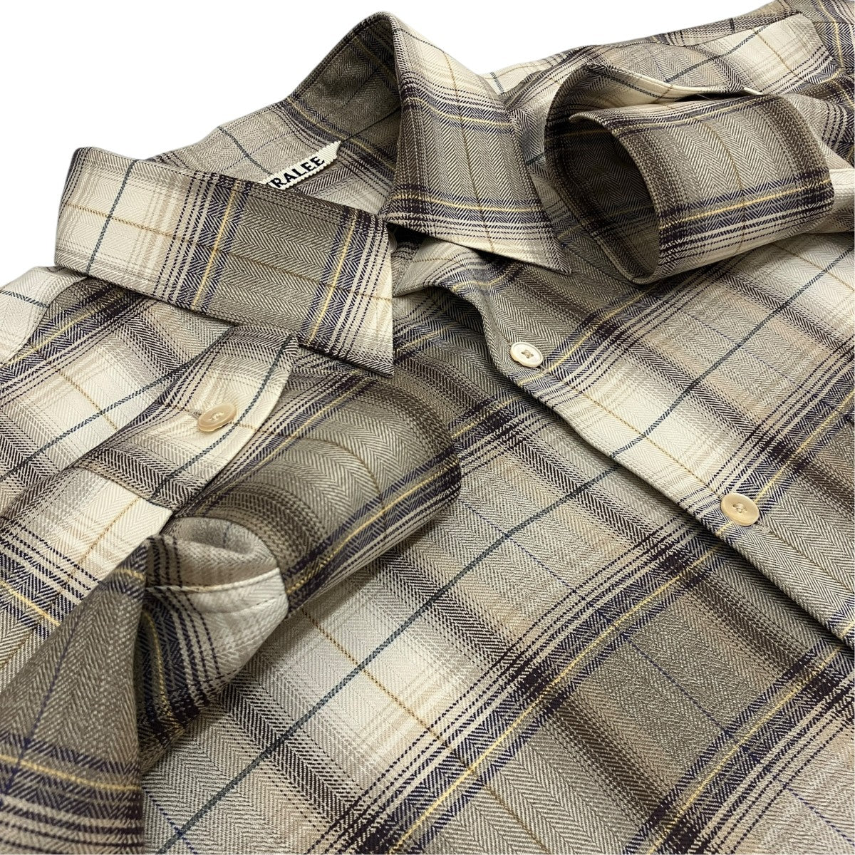 【SUPER LIGHT WOOL CHECK SHIRT】ウールチェックシャツA23AS01LC