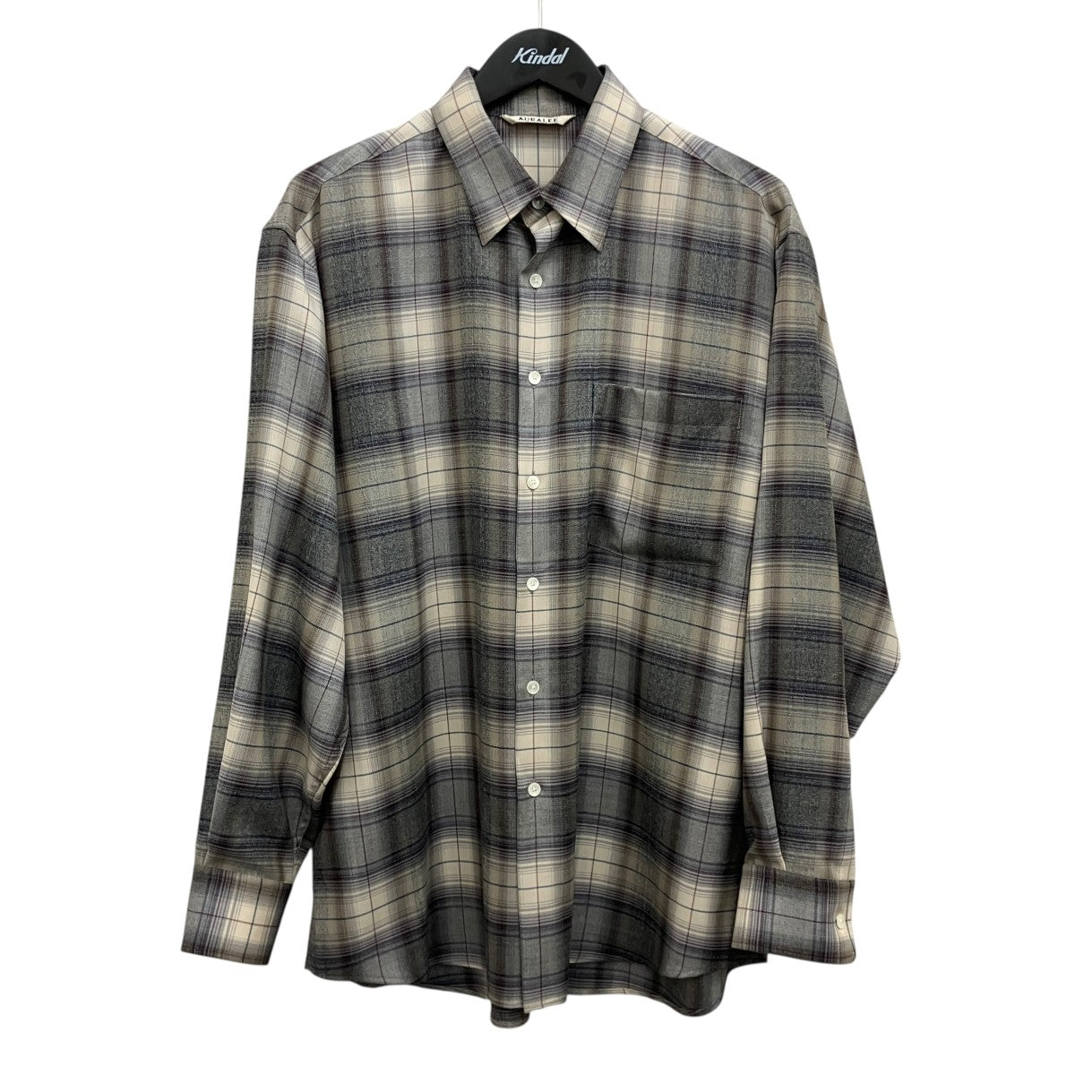 【SUPER LIGHT WOOL CHECK SHIRT】ウールチェックシャツA23AS01LC