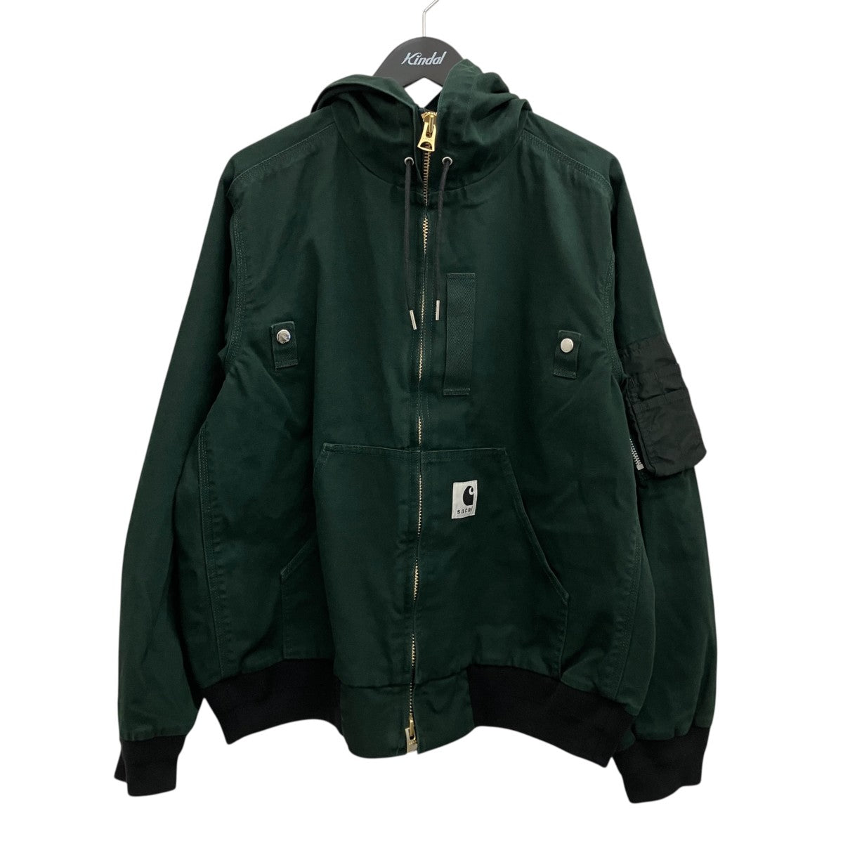 sacai×CarHartt 【Washed Duck Hooded BZ】ダックジャケット25-03859M 古着・中古-1枚目のアイテム画像
